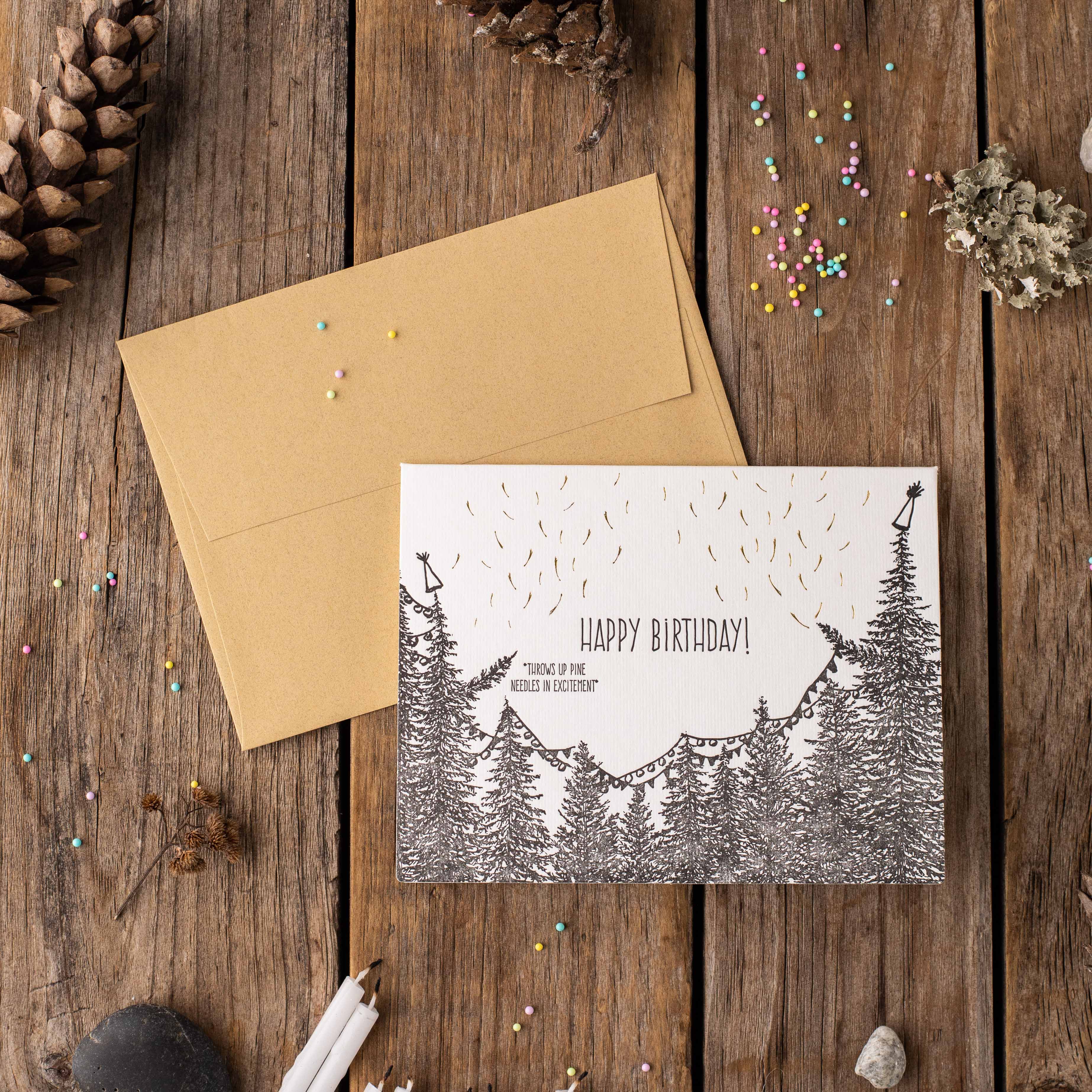 Happy Birthday Letterpress Card