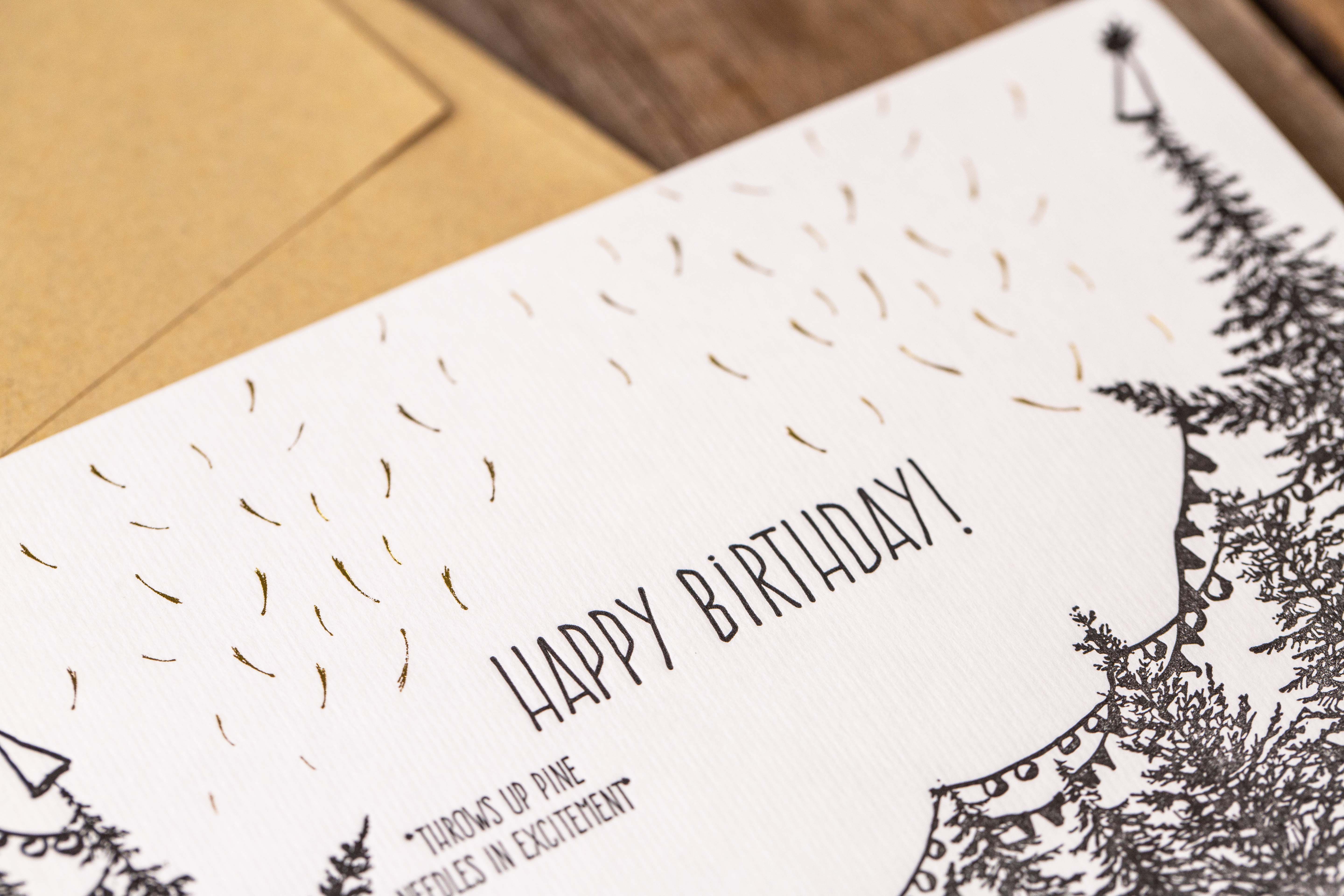 Happy Birthday Letterpress Card