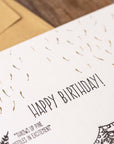 Happy Birthday Letterpress Card