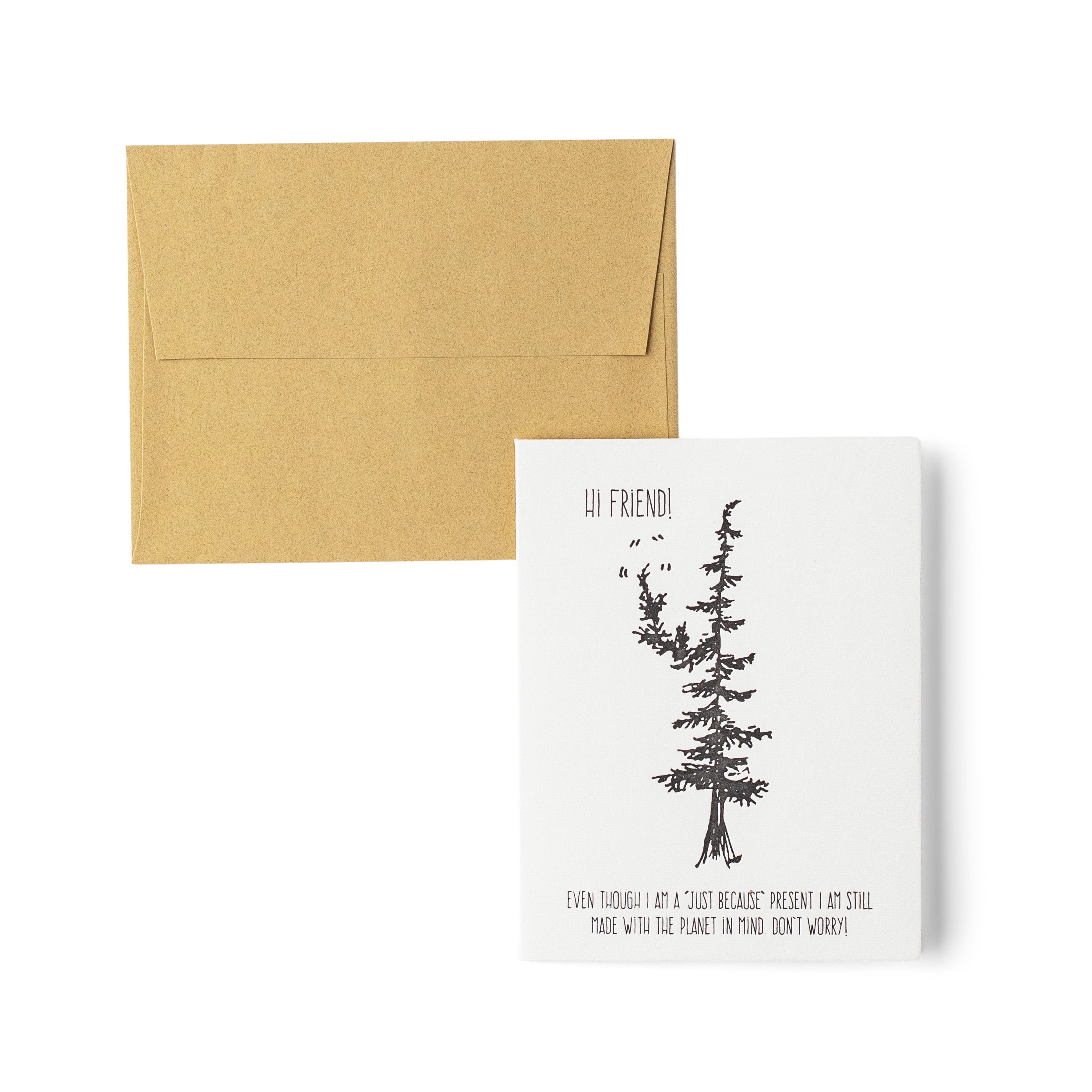 Hi Friend Letterpress Card