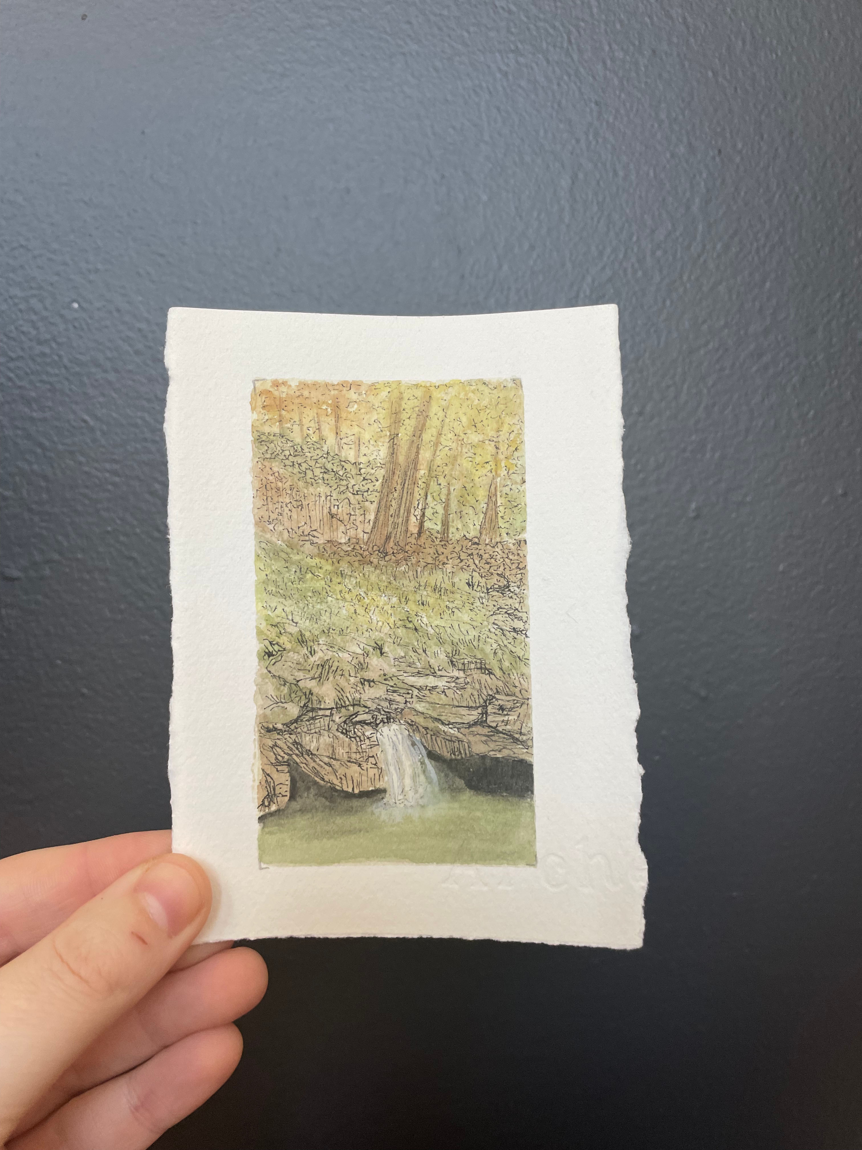 Hot Springs National Park Mini Watercolor Original