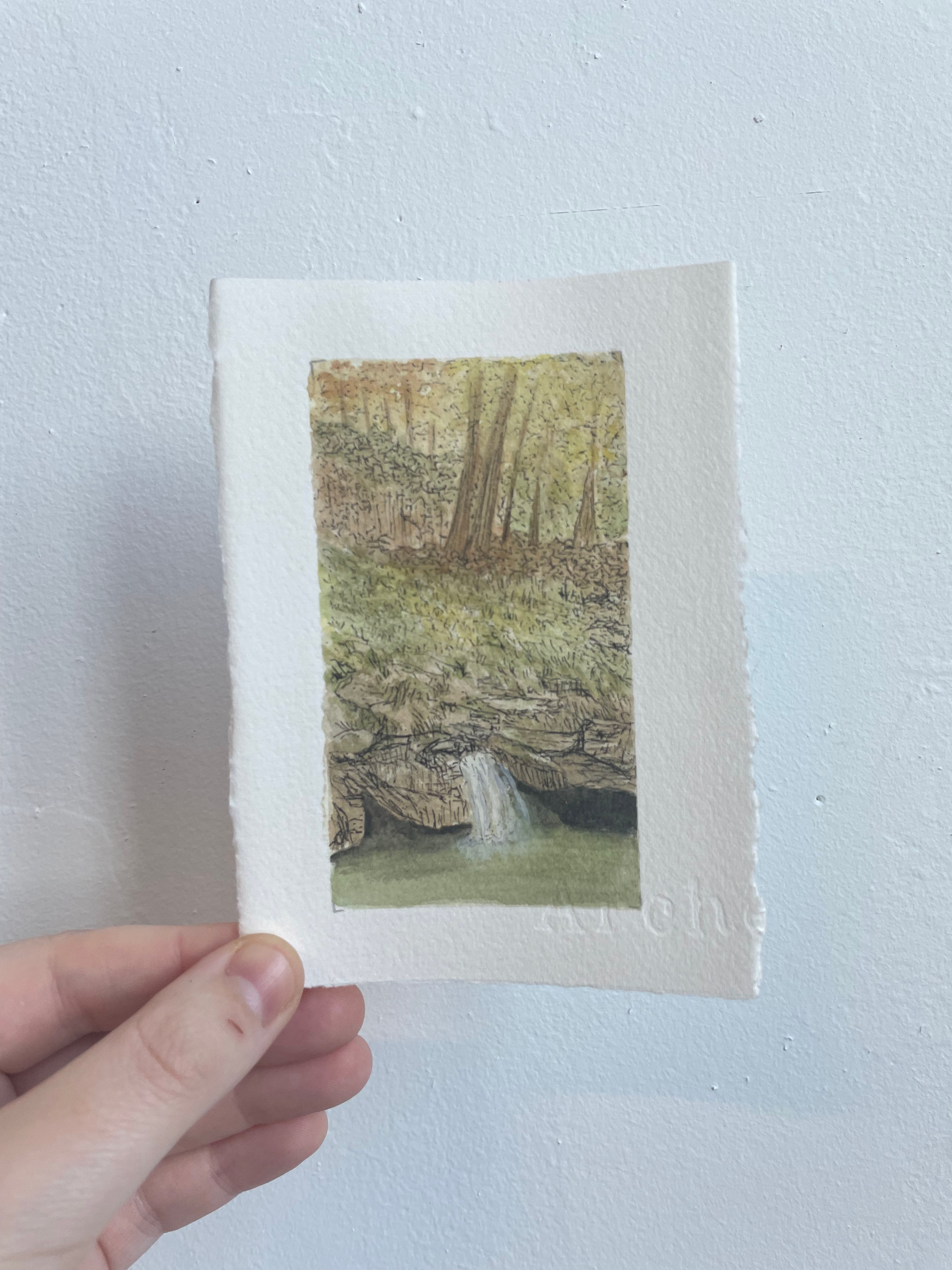 Hot Springs National Park Mini Watercolor Original