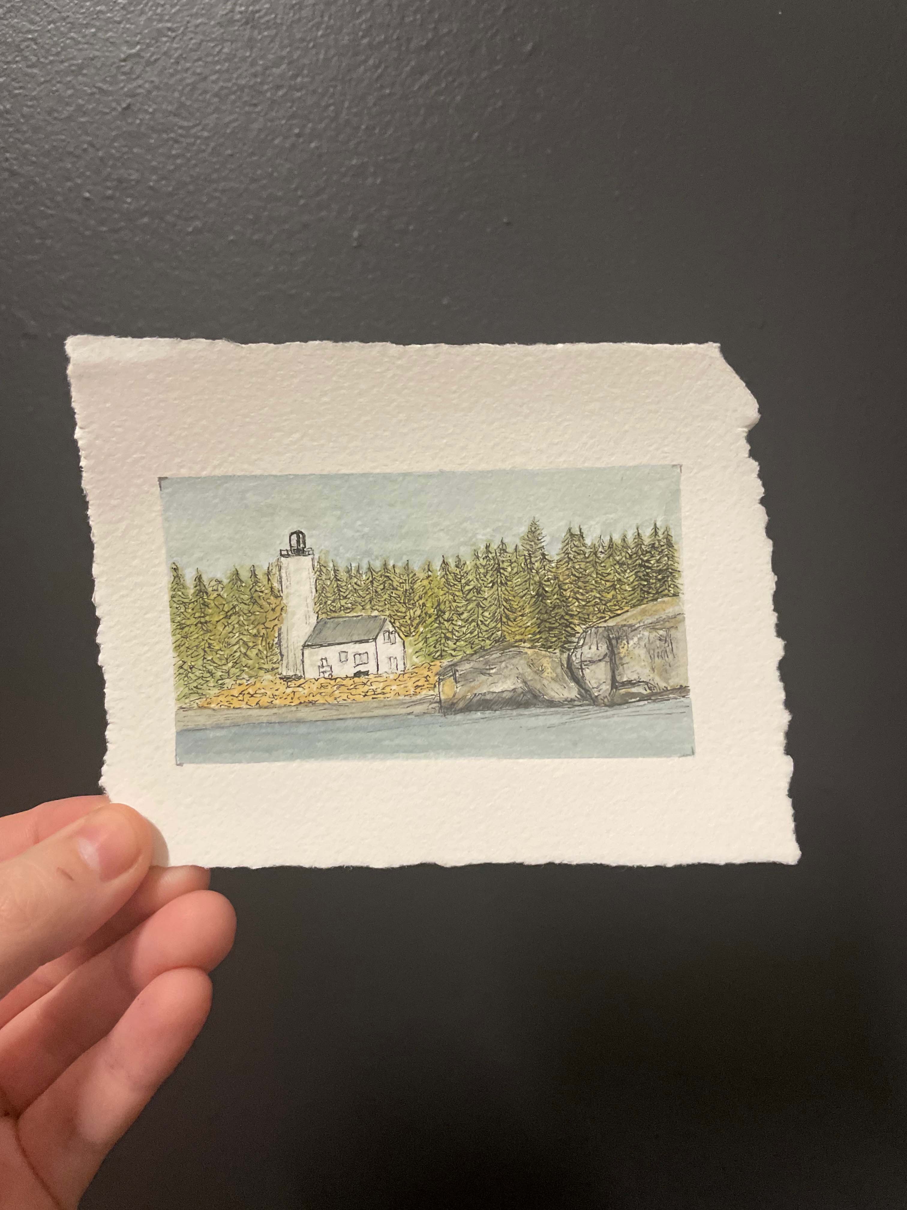 Isle Royale National Park Mini Watercolor Original