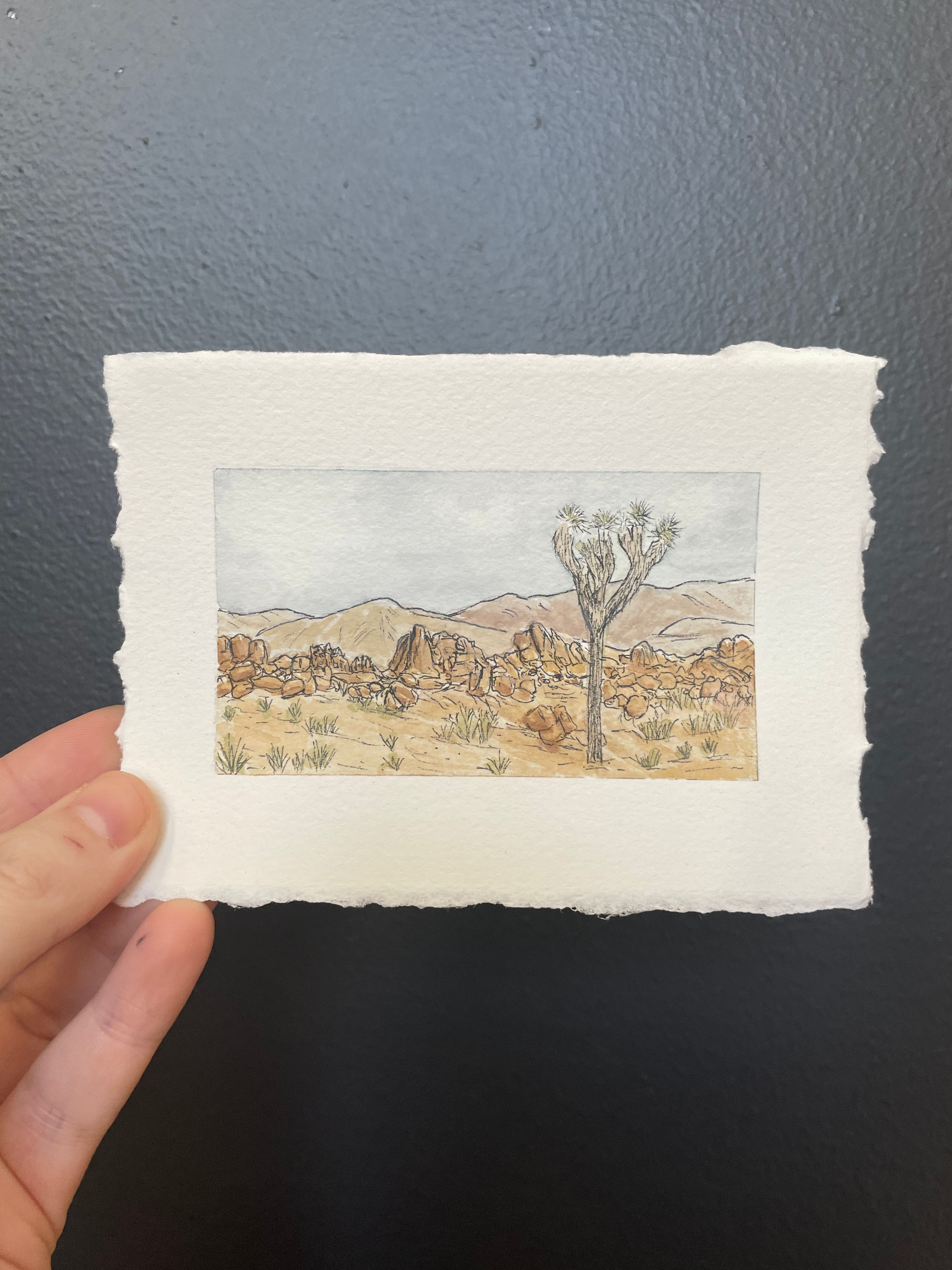 Joshua Tree National Park Mini Watercolor Original