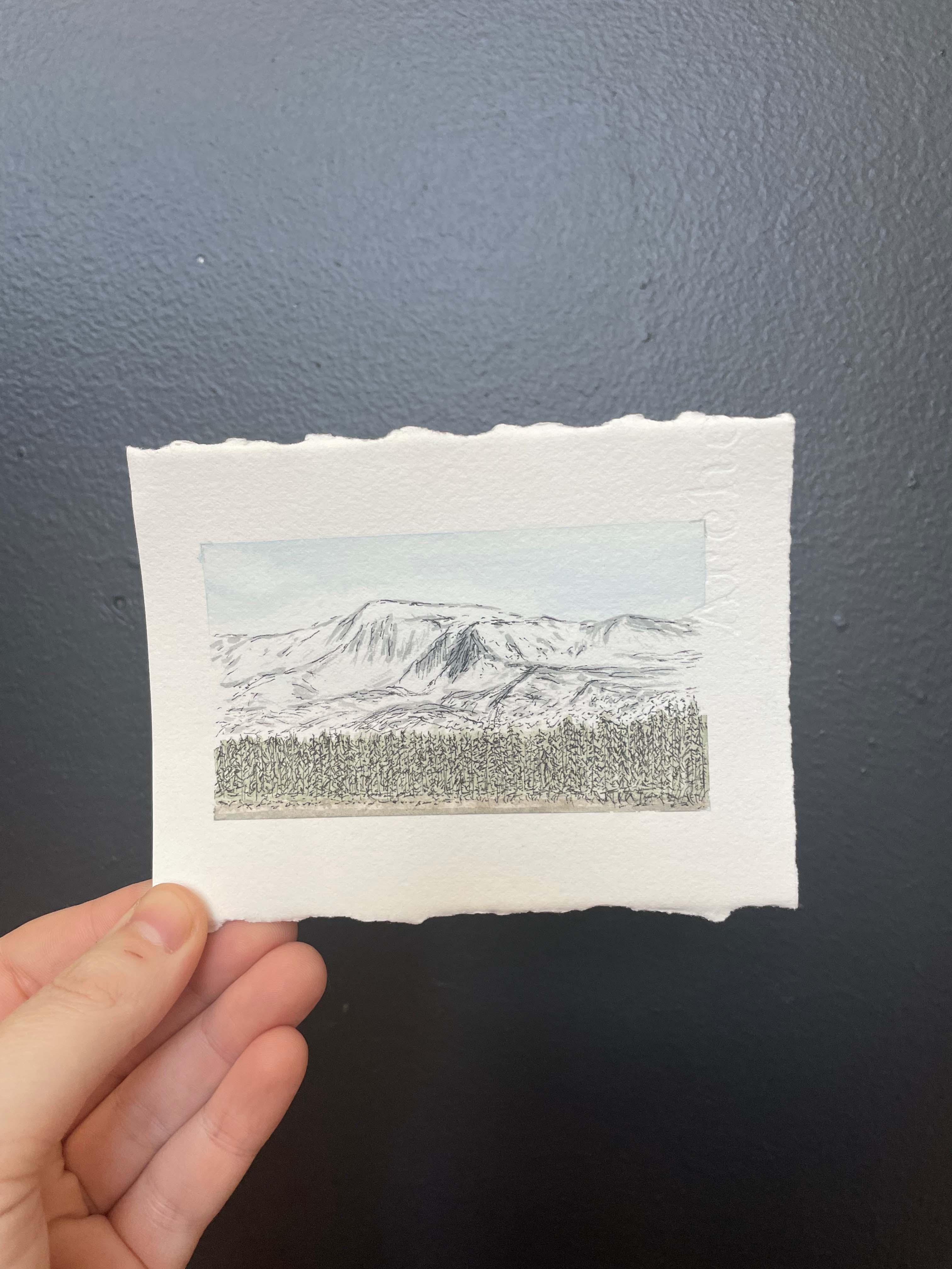 Katmai National Park & Preserve Mini Watercolor Original