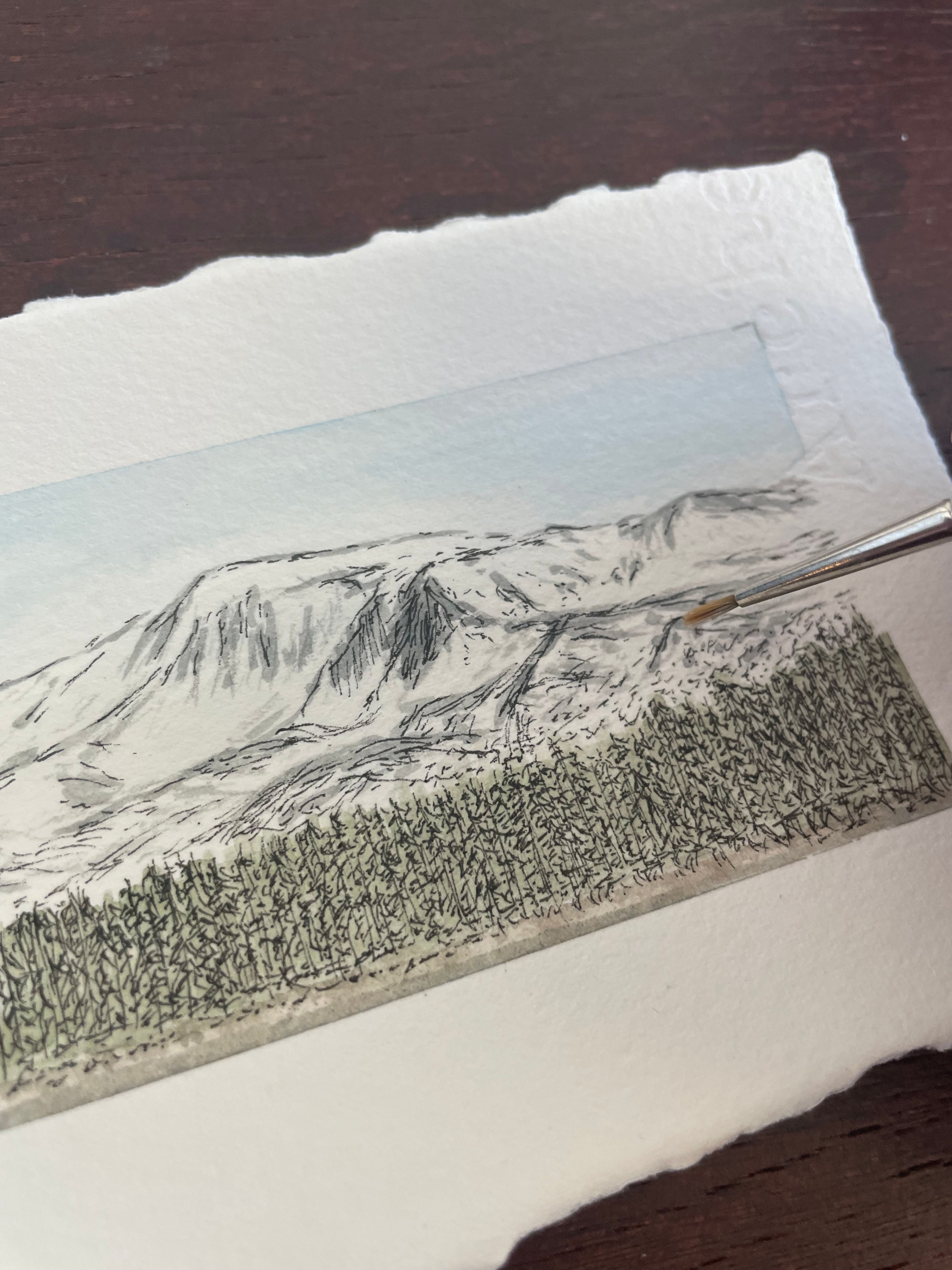 Katmai National Park & Preserve Mini Watercolor Original