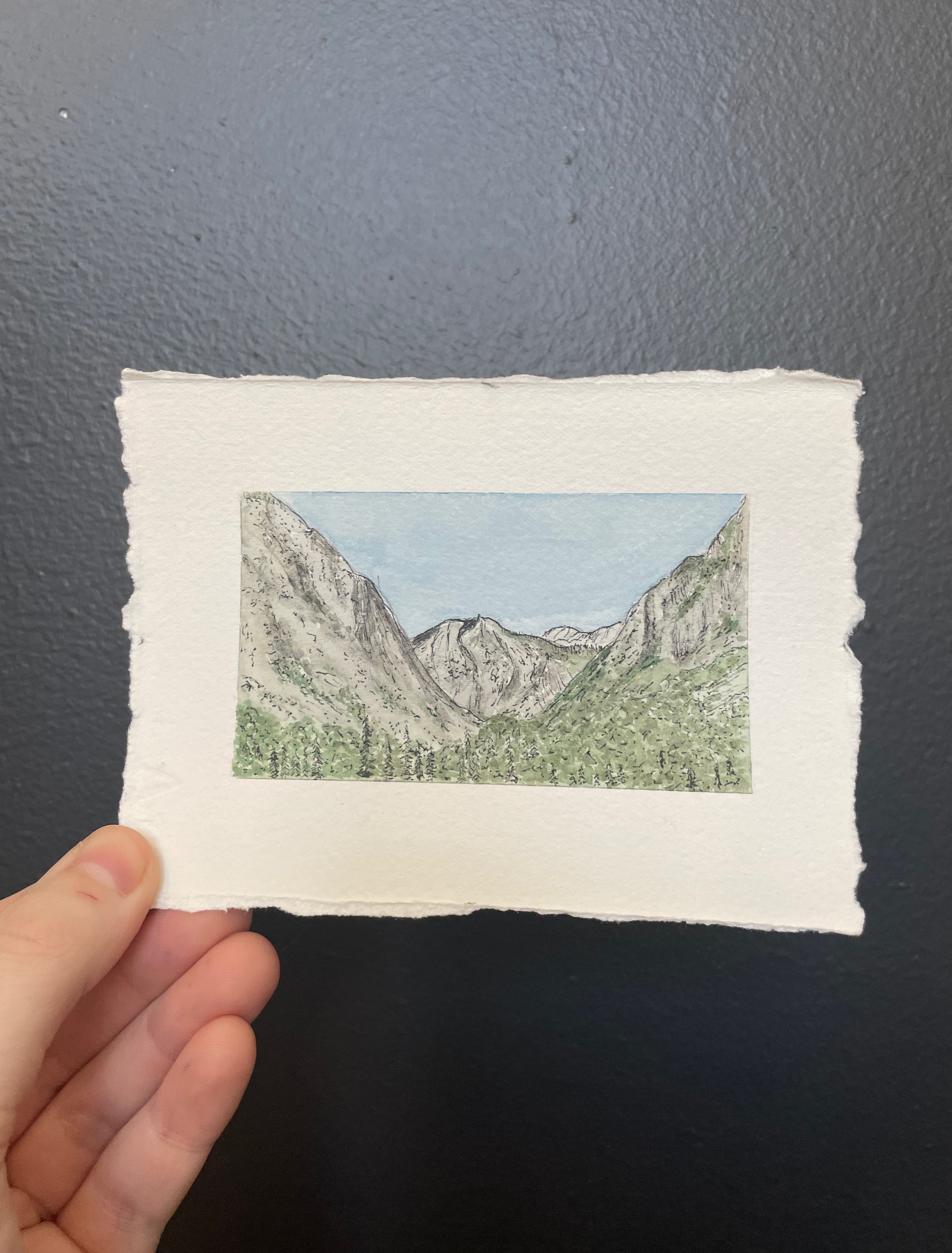 Kings Canyon National Park Mini Watercolor Original