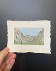 Kings Canyon National Park Mini Watercolor Original