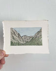 Kings Canyon National Park Mini Watercolor Original