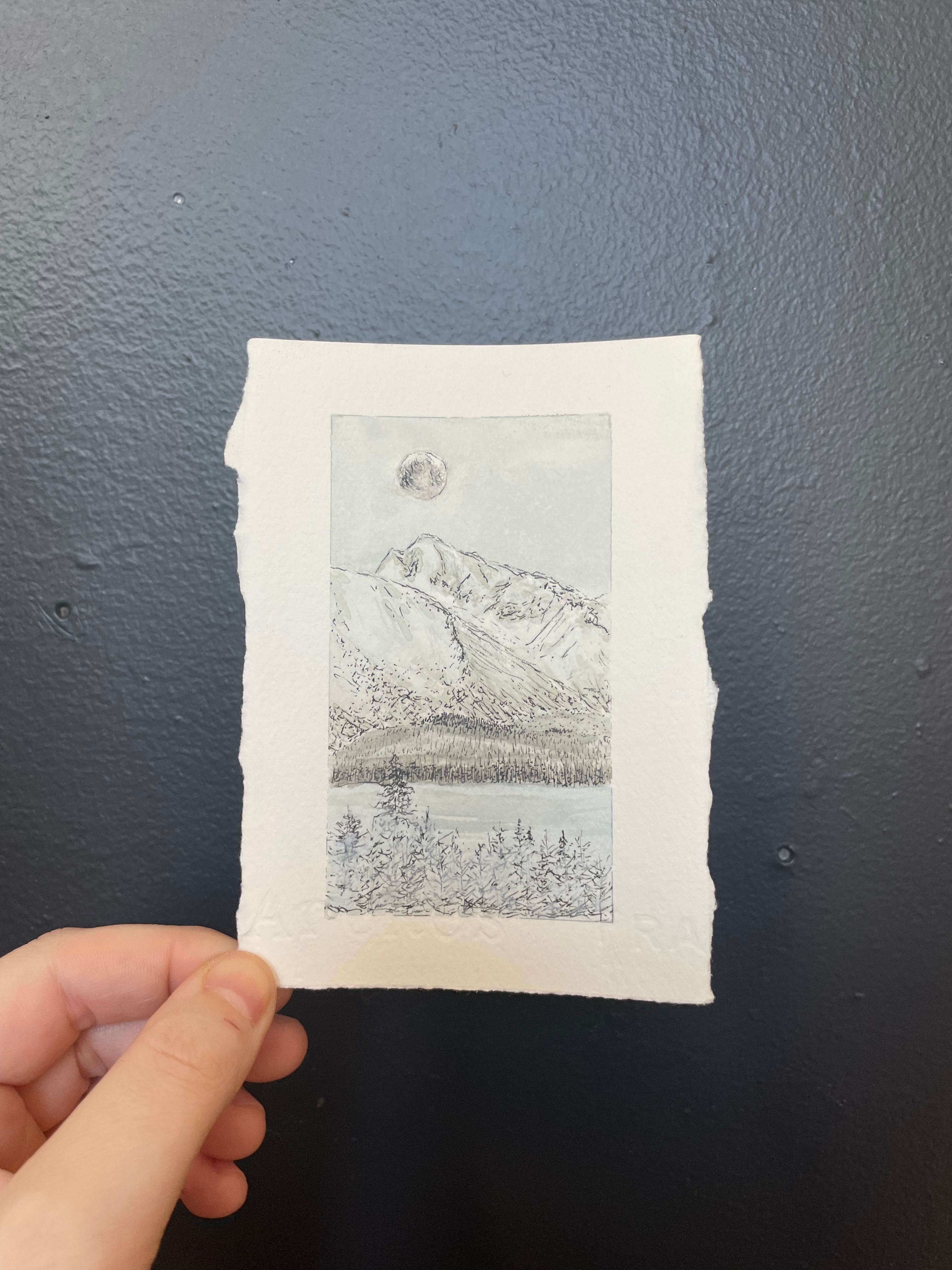 Lake Clark National Park & Preserve Mini Watercolor Original