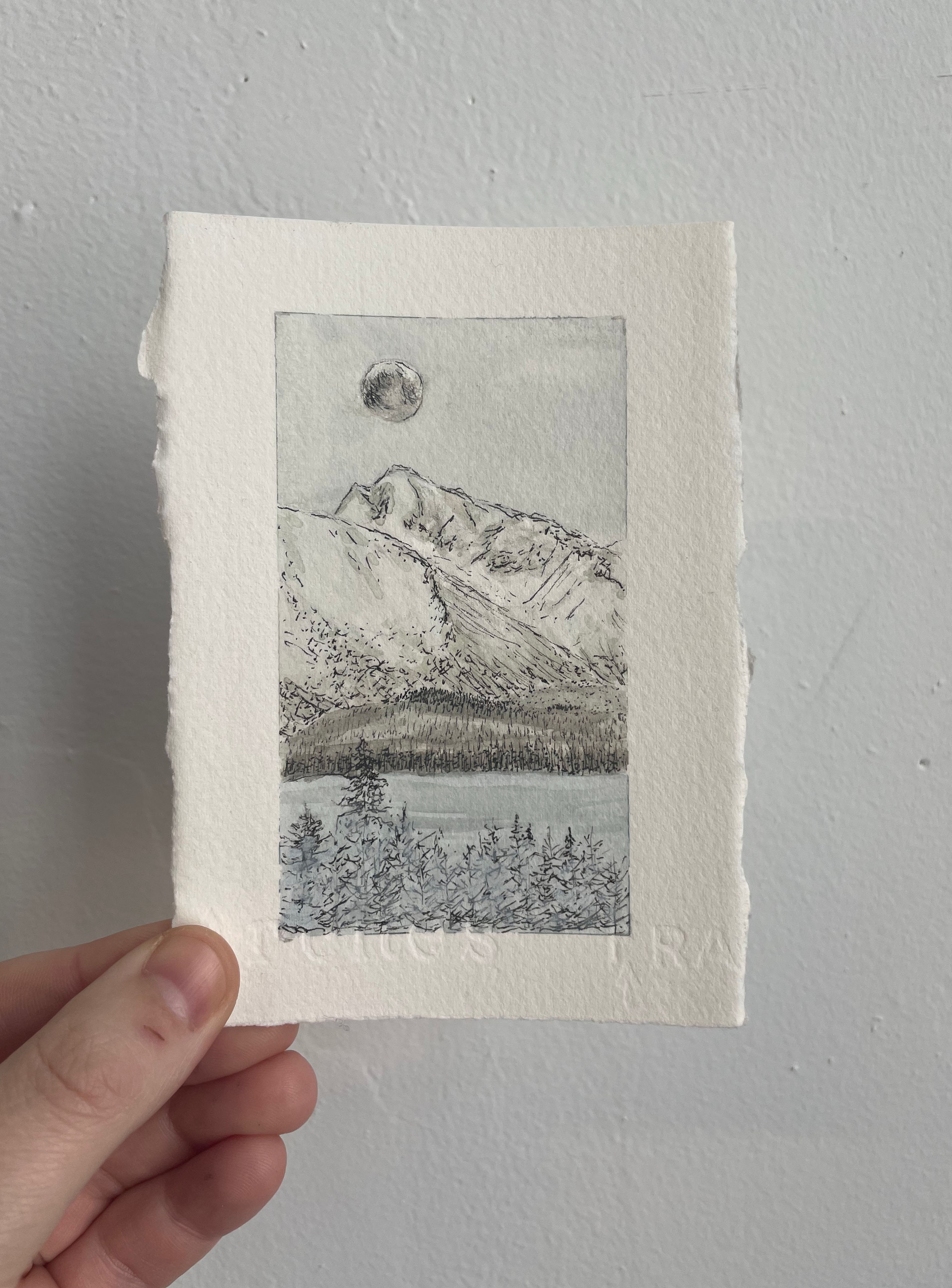 Lake Clark National Park & Preserve Mini Watercolor Original