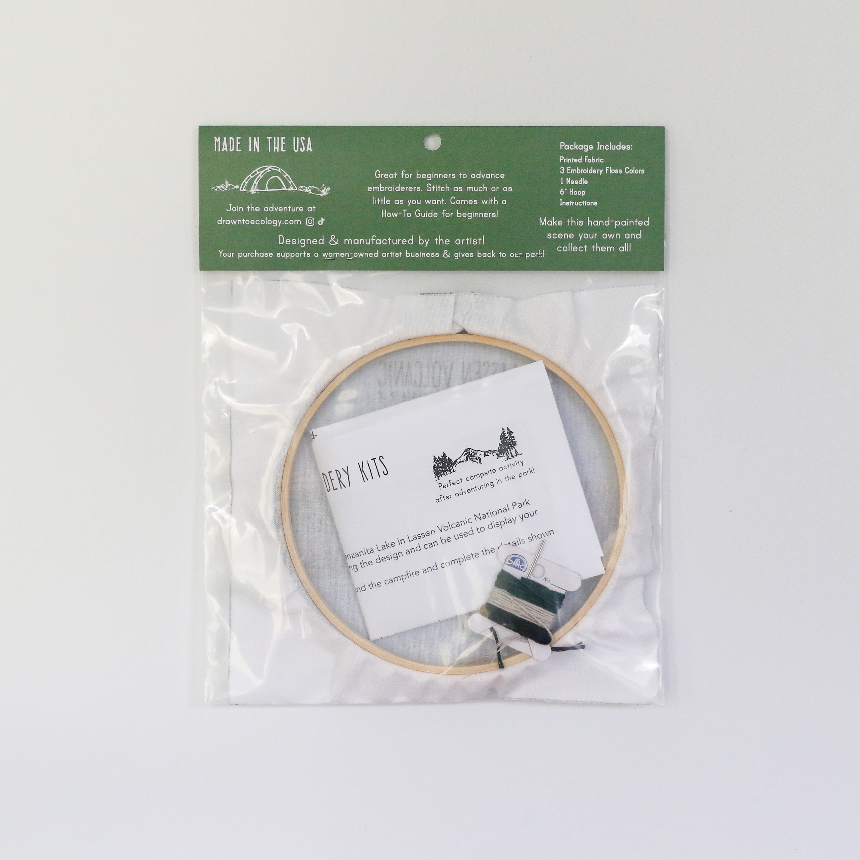 DIY Lassen Volcanic National Park Embroidery Kit