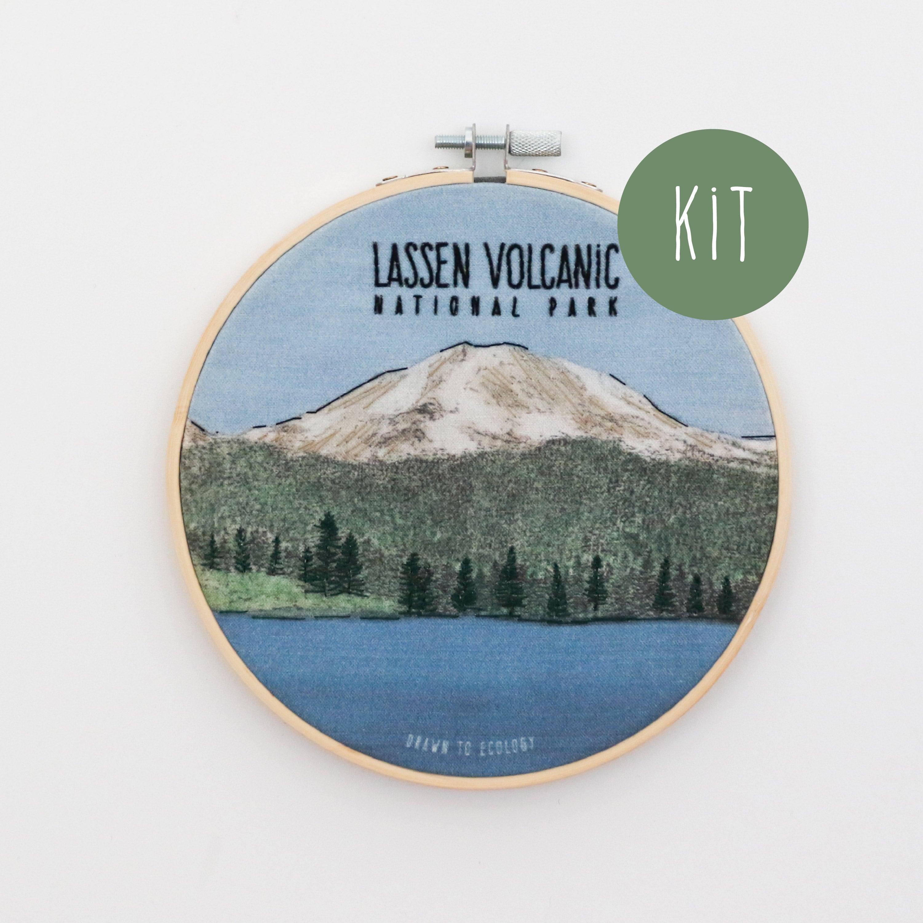 DIY Lassen Volcanic National Park Embroidery Kit