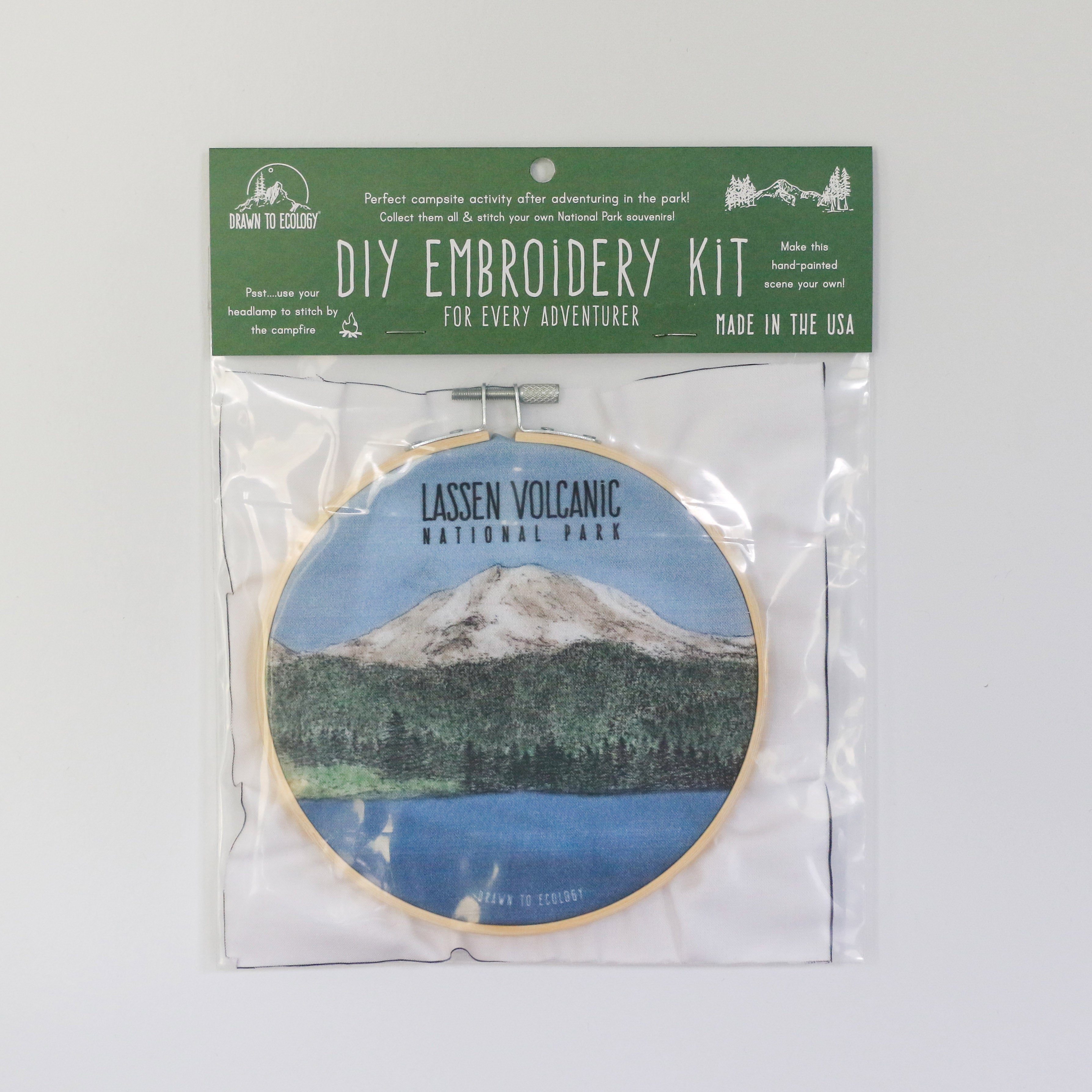 DIY Lassen Volcanic National Park Embroidery Kit