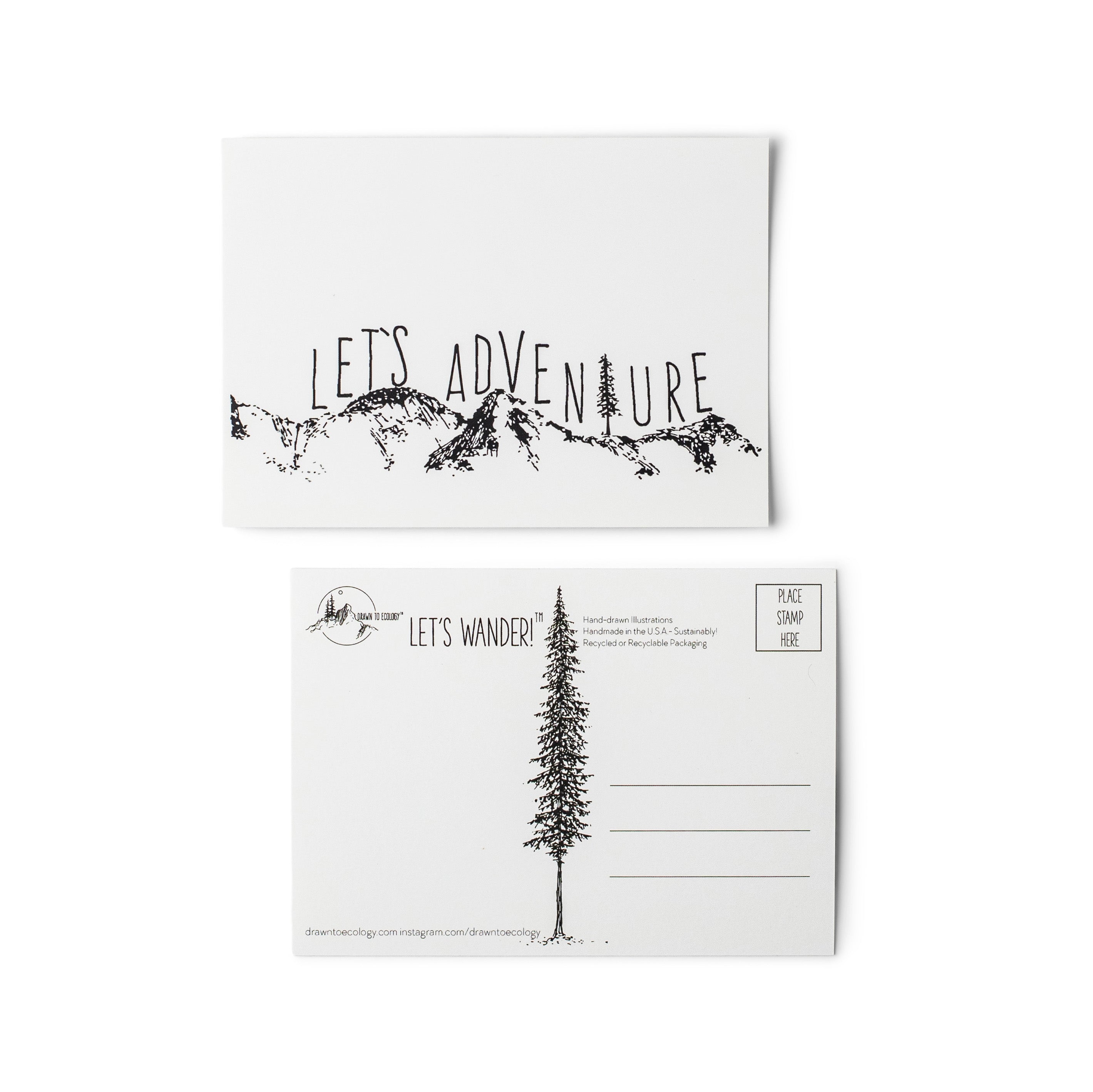 Let's Adventure Postcard