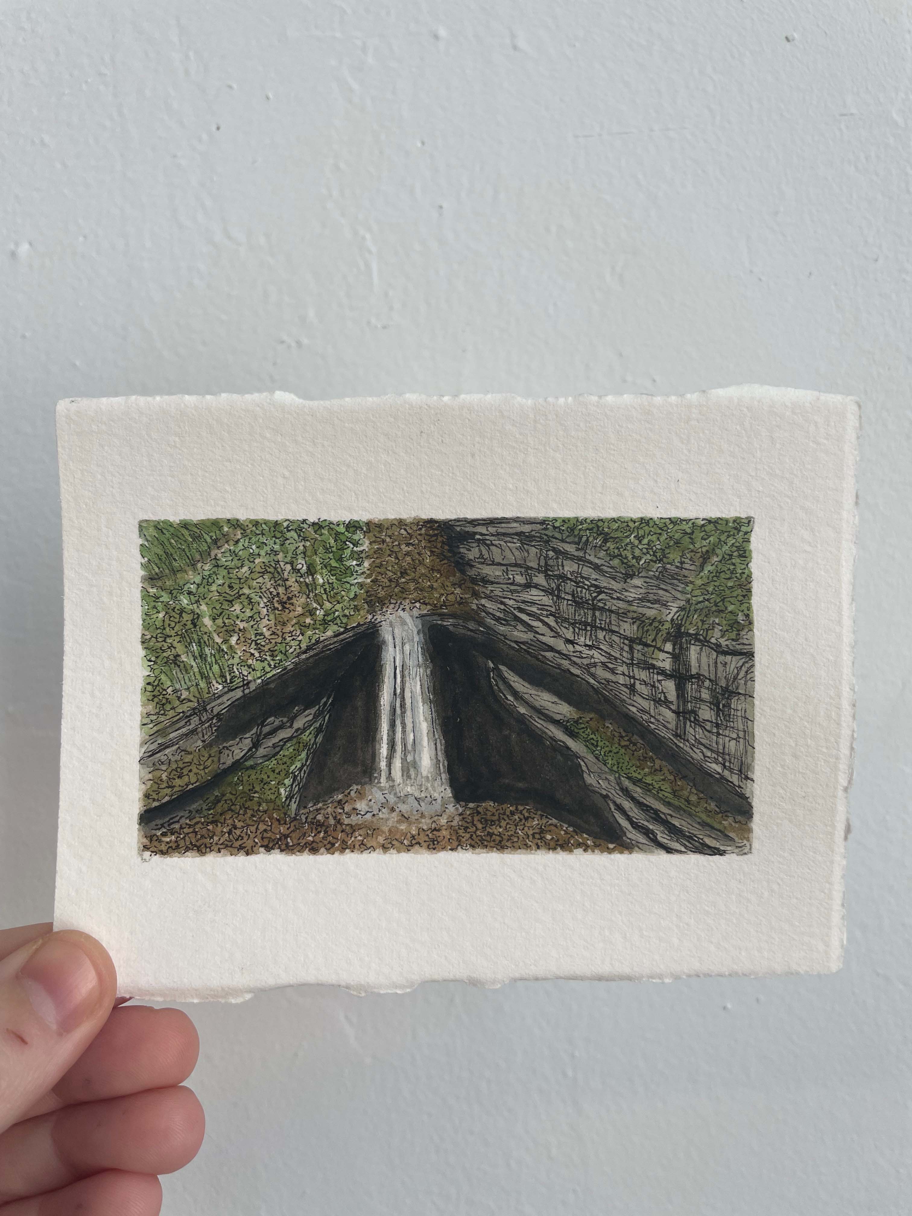 Mammoth Caves National Park Mini Watercolor Original