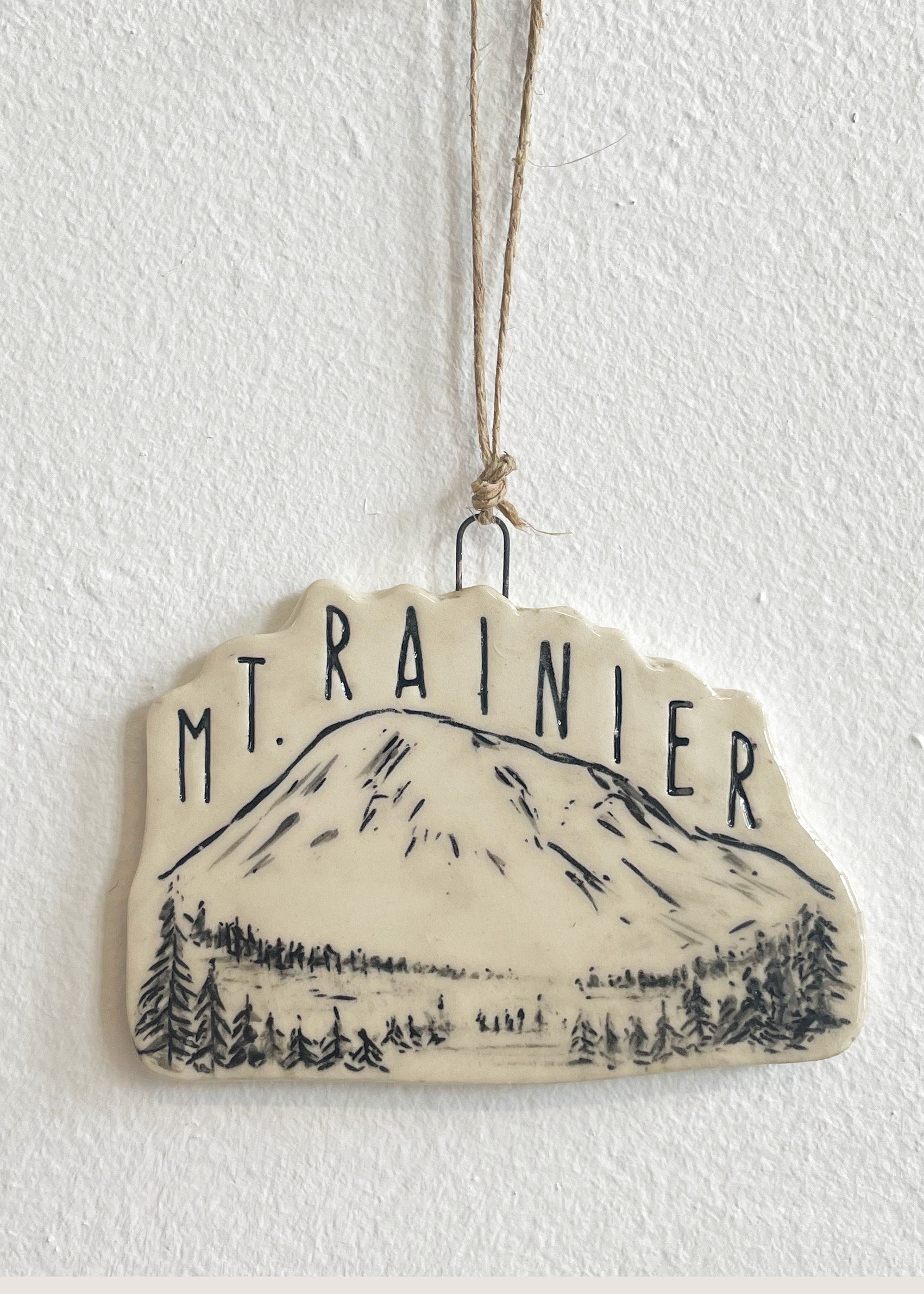 Mt. Rainier Ornament Drawn to Ecology