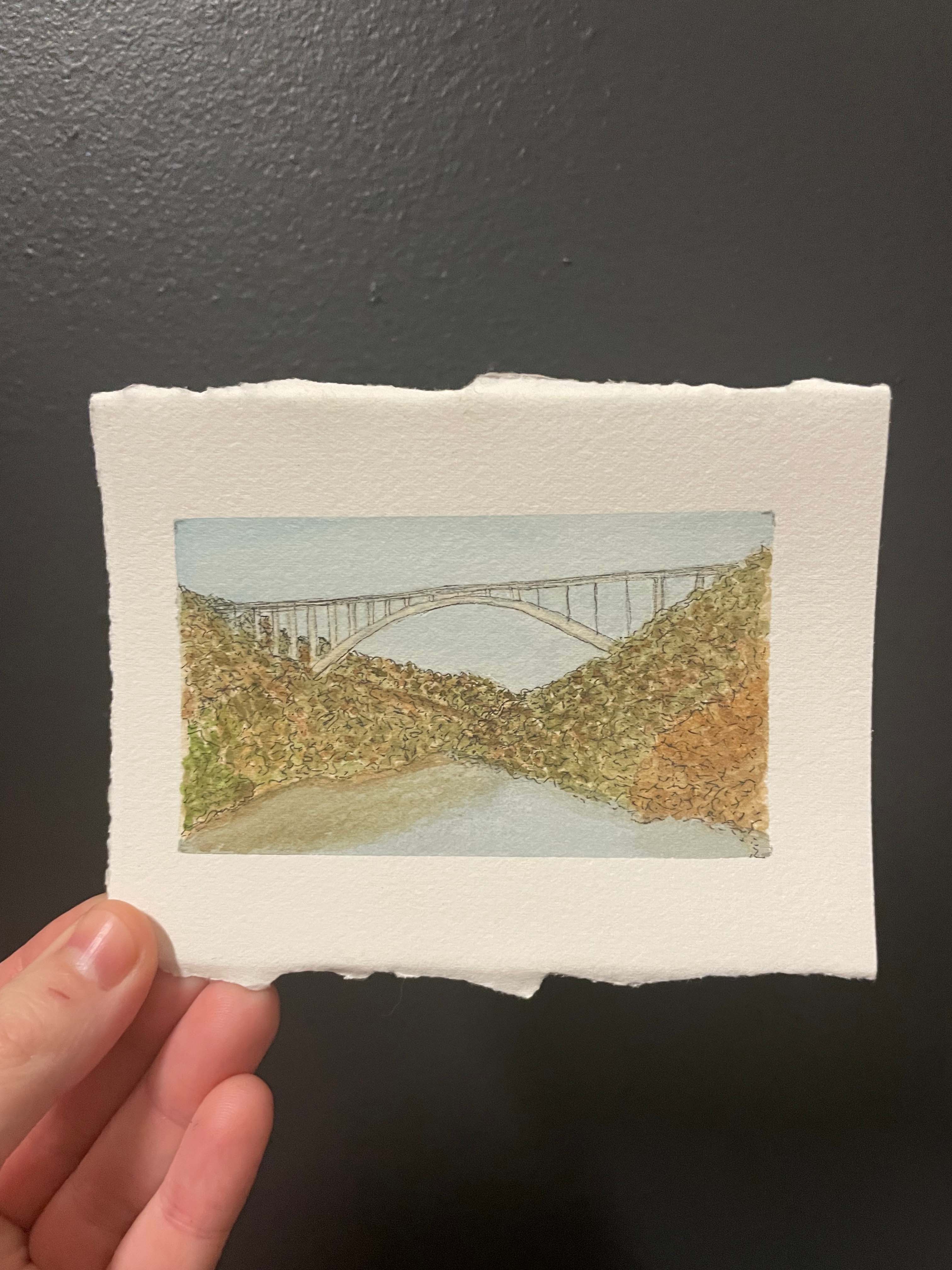 New River Gorge National Park Mini Watercolor Original