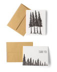 Thank You Trees Letterpress Card
