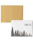 Thank You Trees Letterpress Card