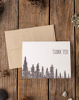 Thank You Trees Letterpress Card