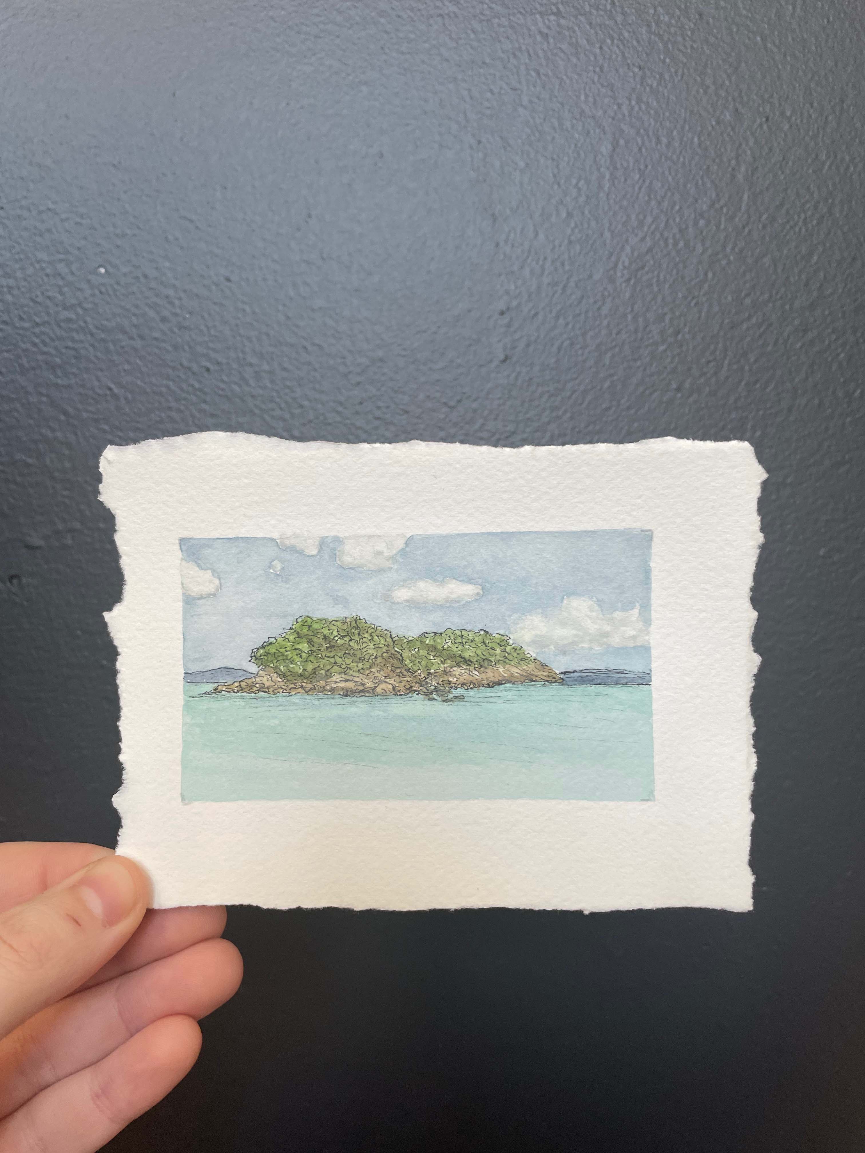 Virgin Islands National Park Mini Watercolor Original