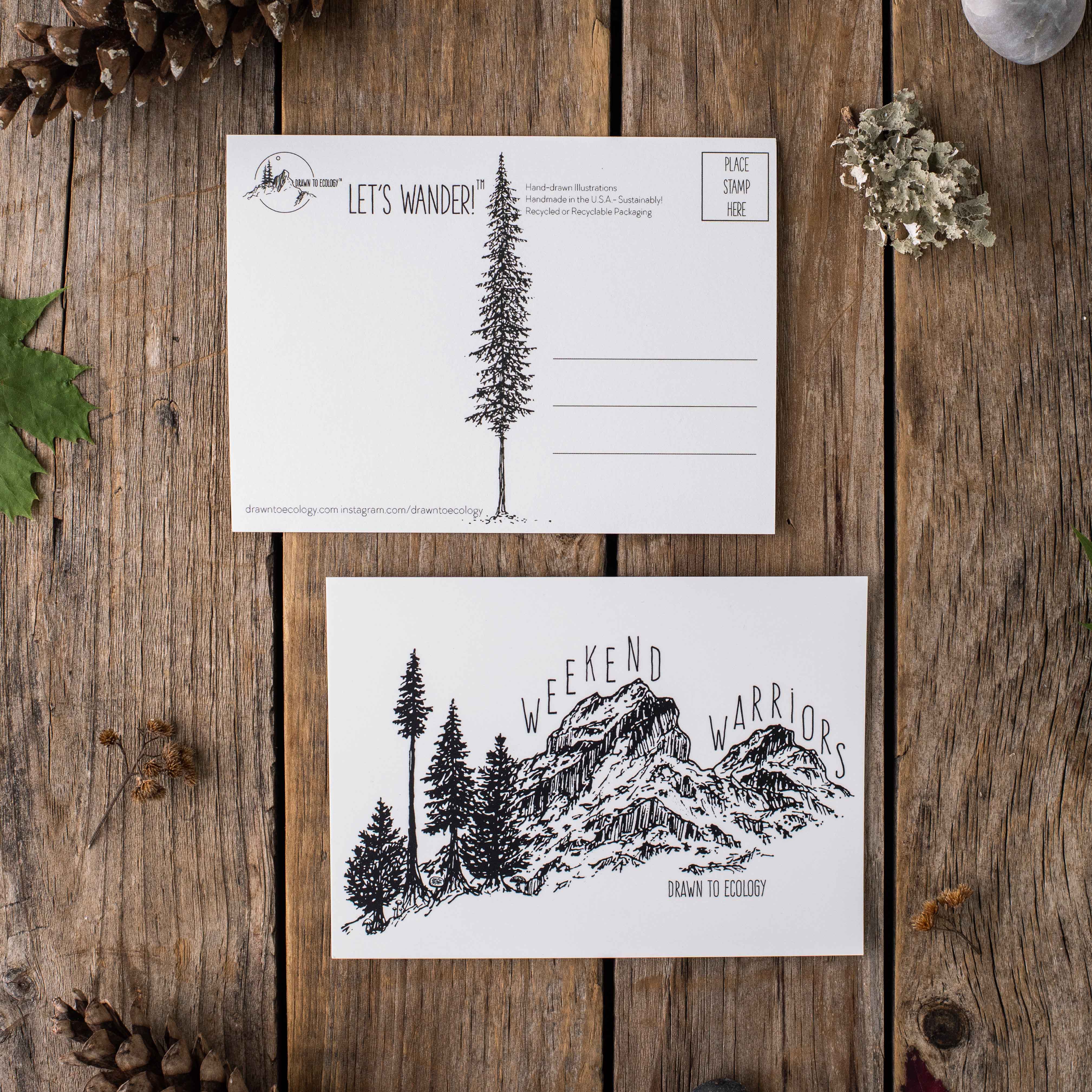 Weekend Warrior Postcard