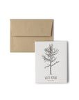 White Poplar Letterpress Card