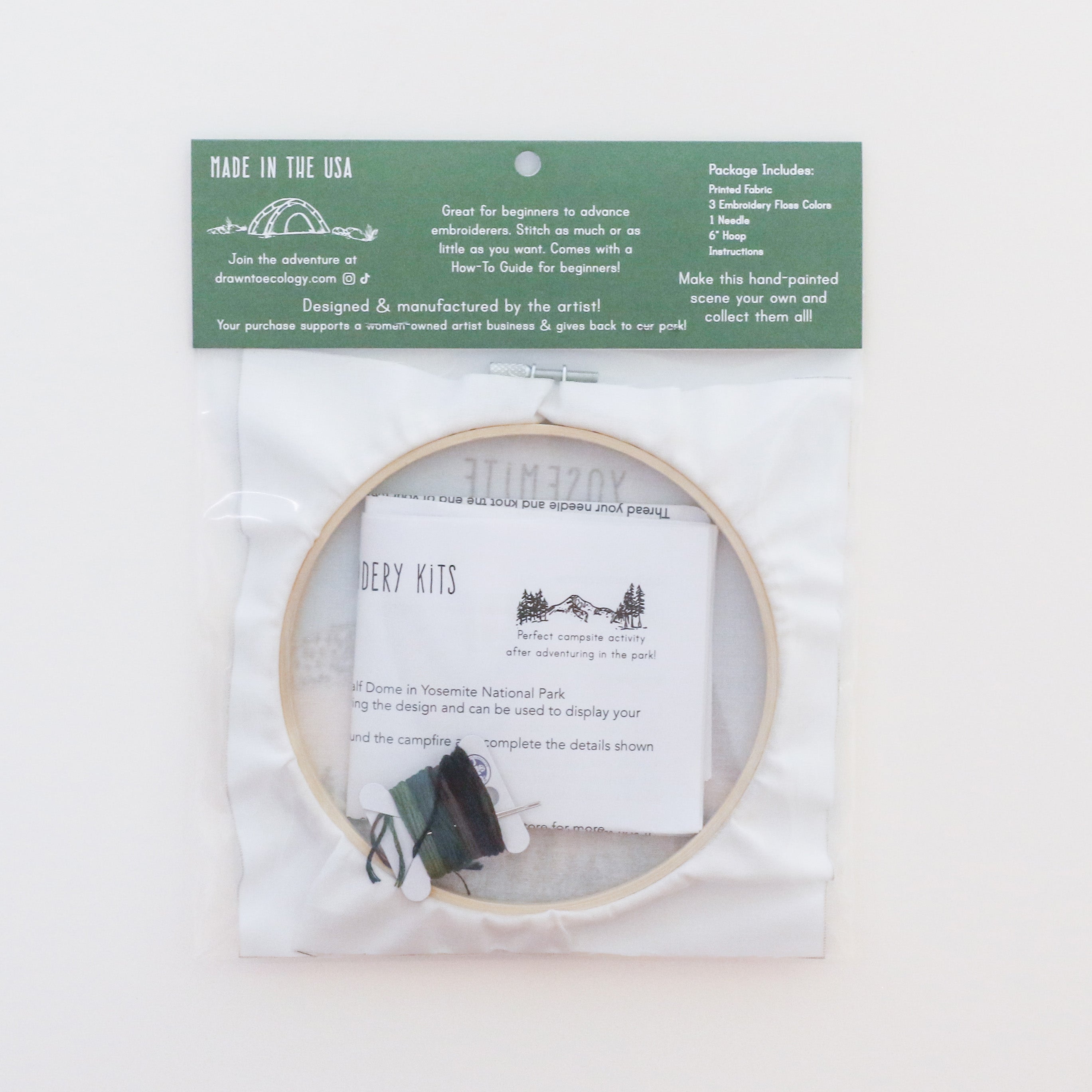 DIY Yosemite Half Dome Embroidery Kit