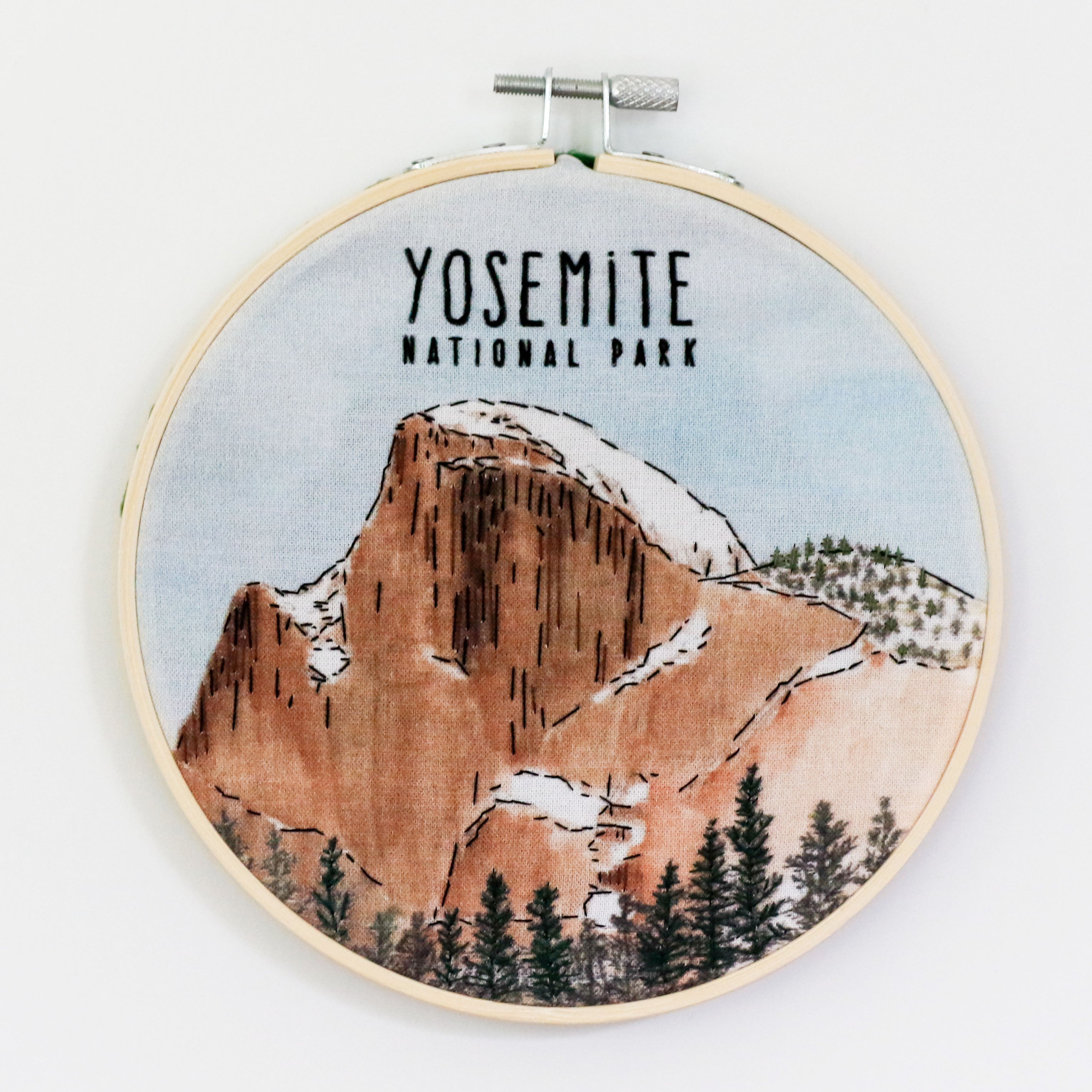 DIY Yosemite Half Dome Embroidery Kit