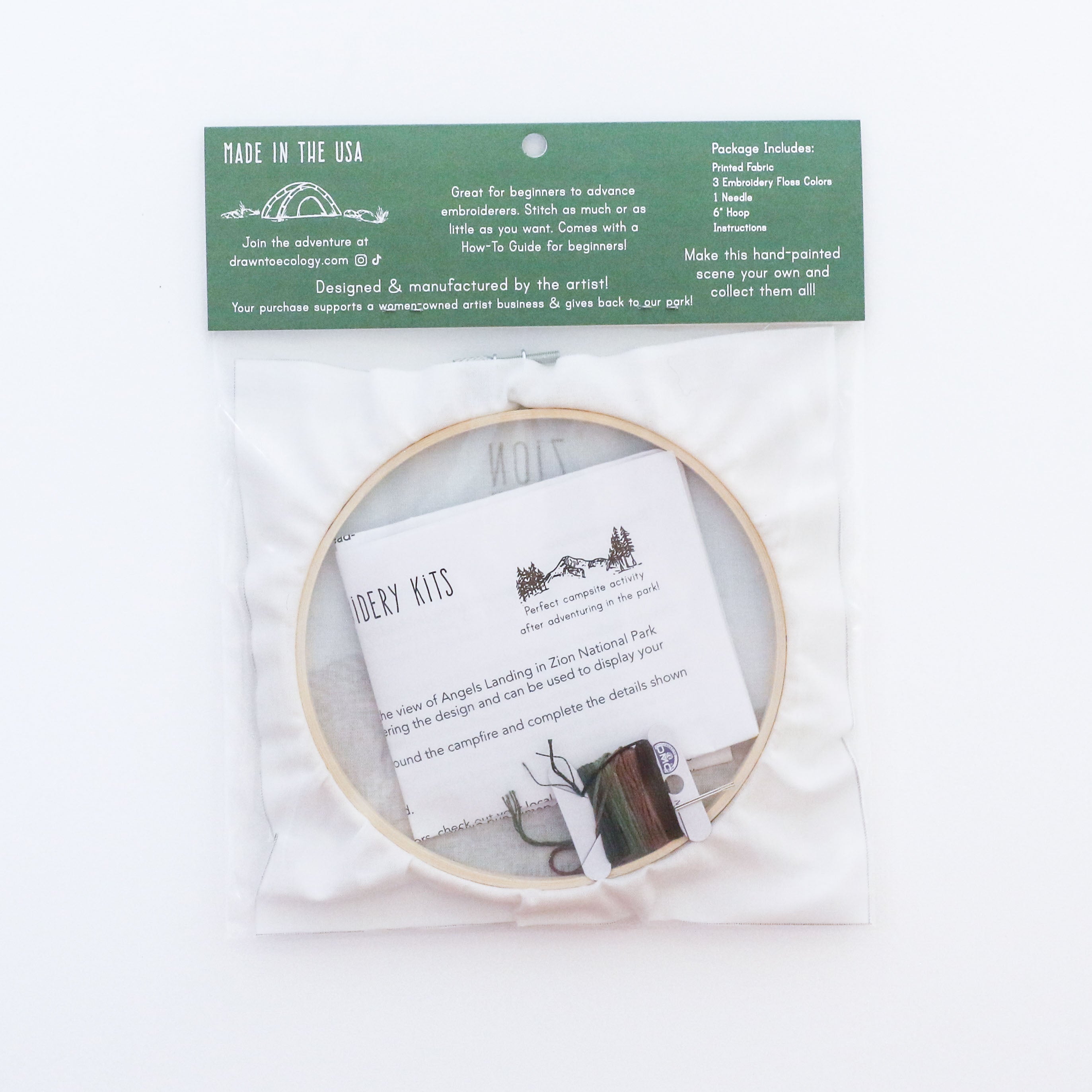 DIY Zion National Park Embroidery Kit
