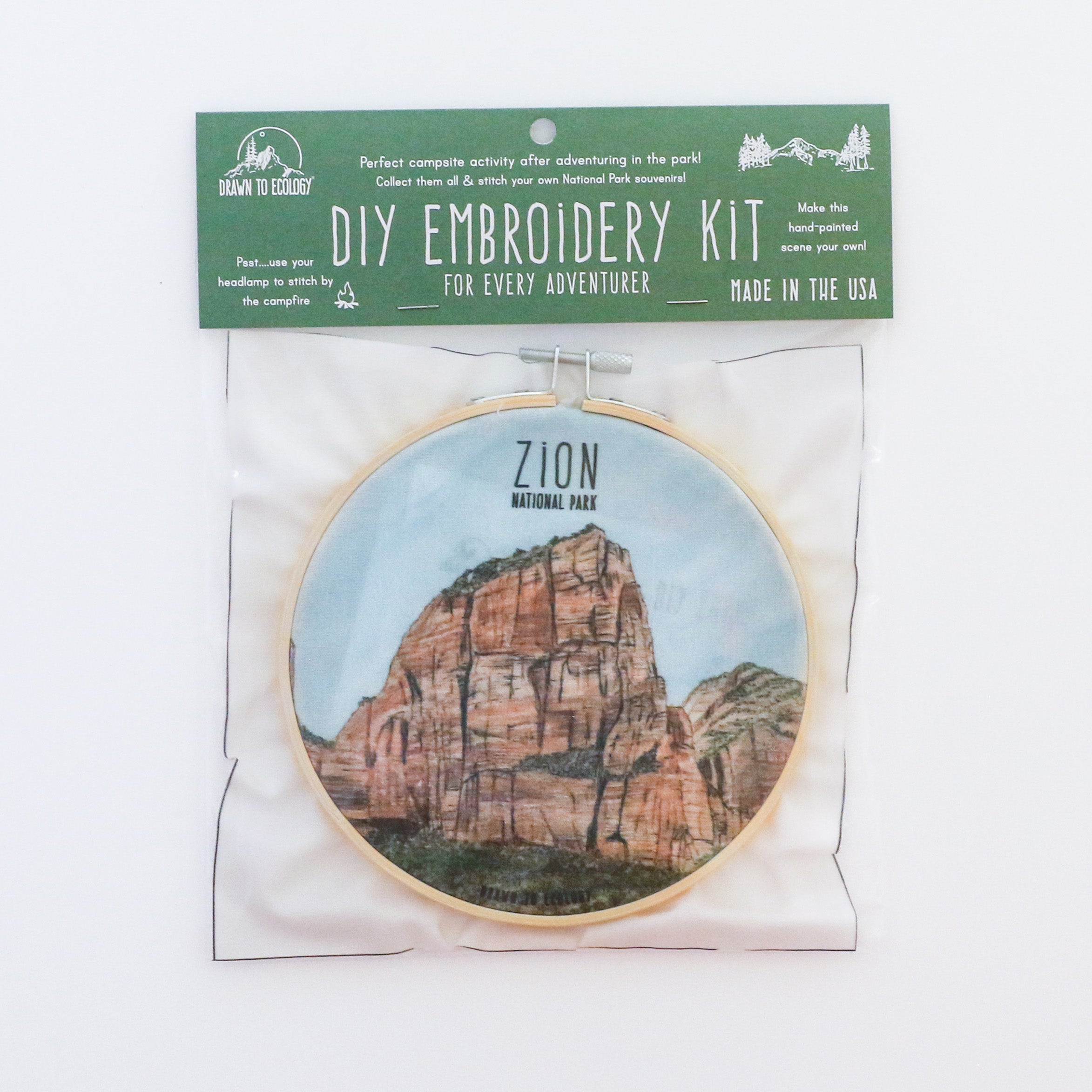 DIY Zion National Park Embroidery Kit