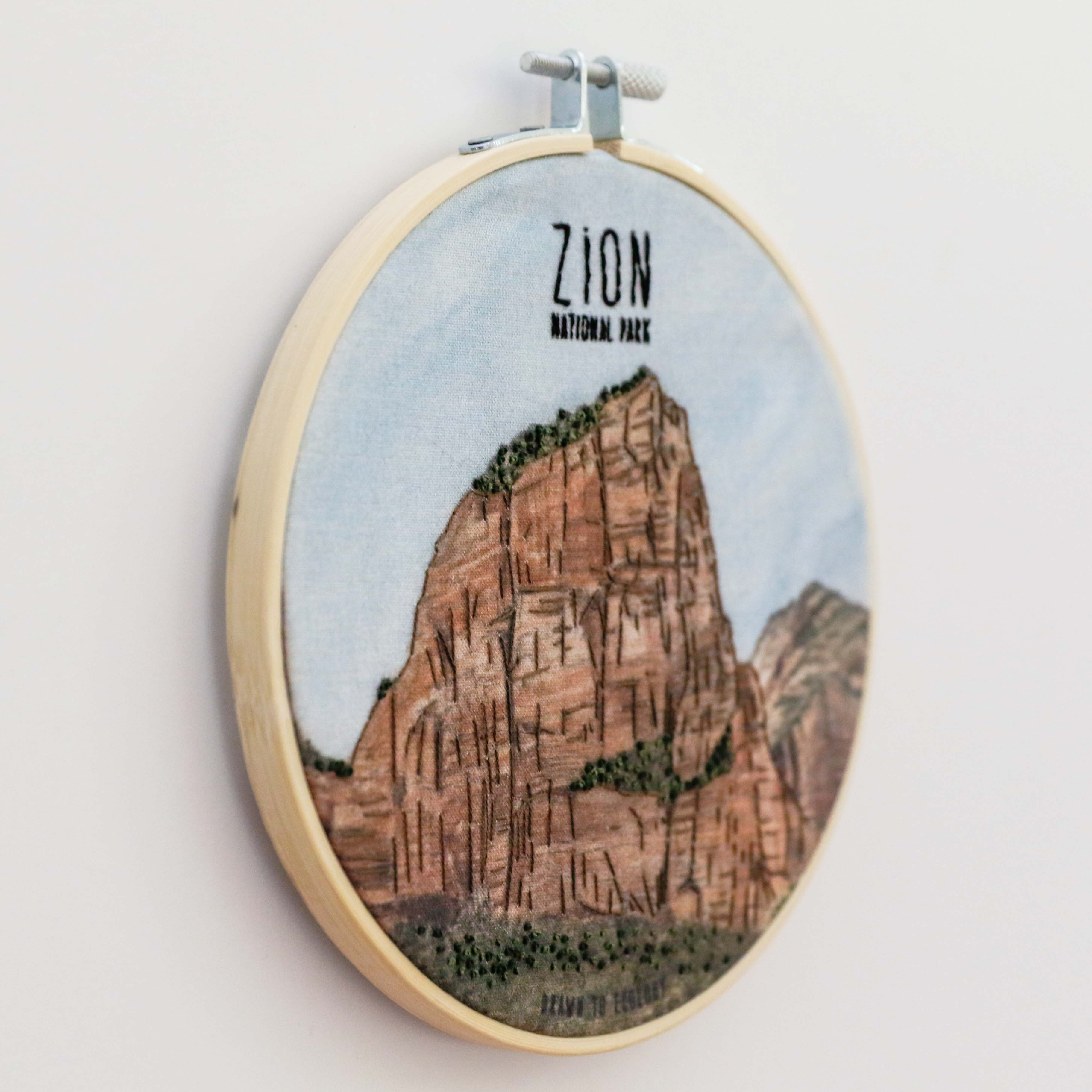 DIY Zion National Park Embroidery Kit