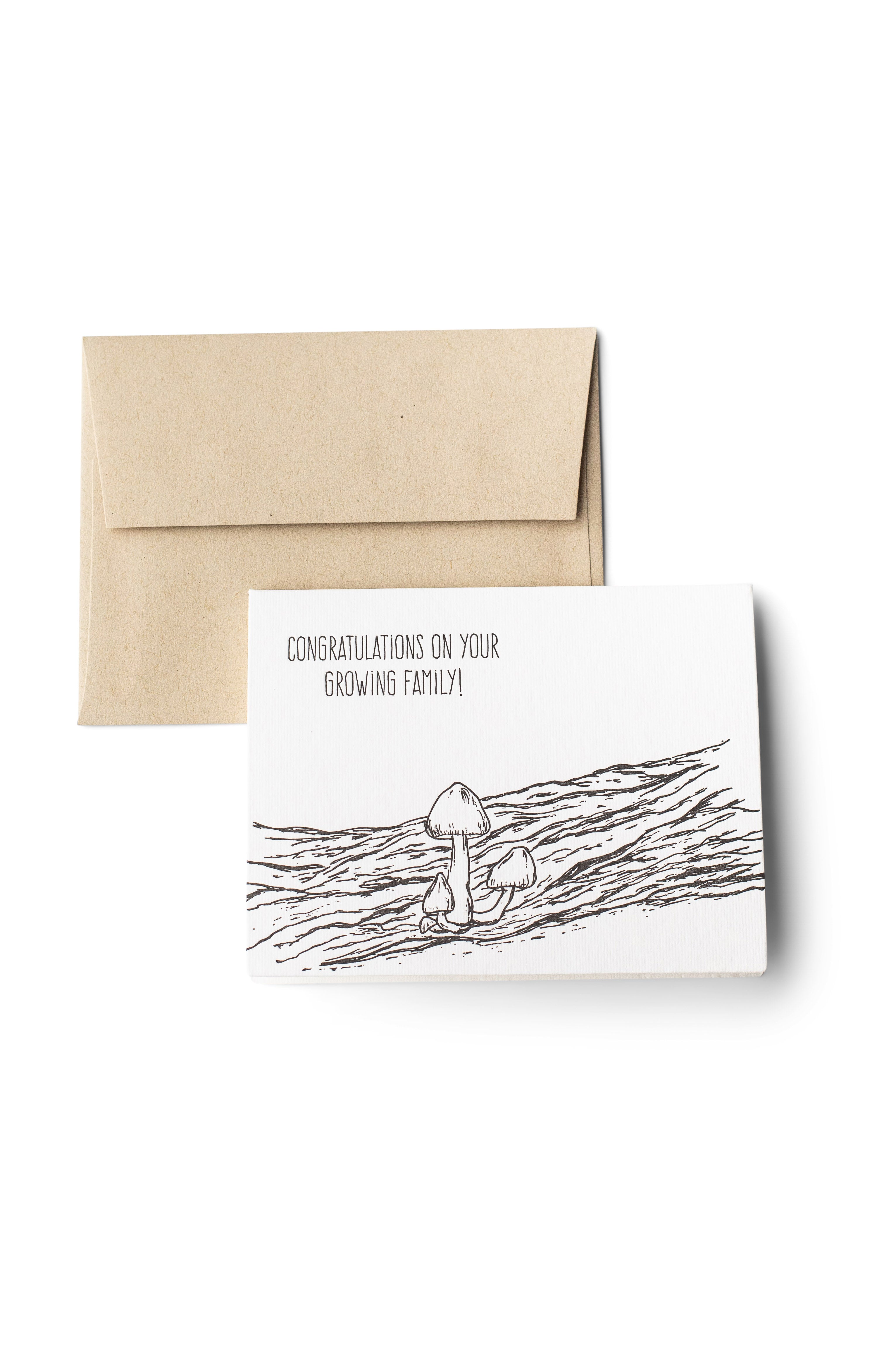 Congratulations Family Letterpress Card