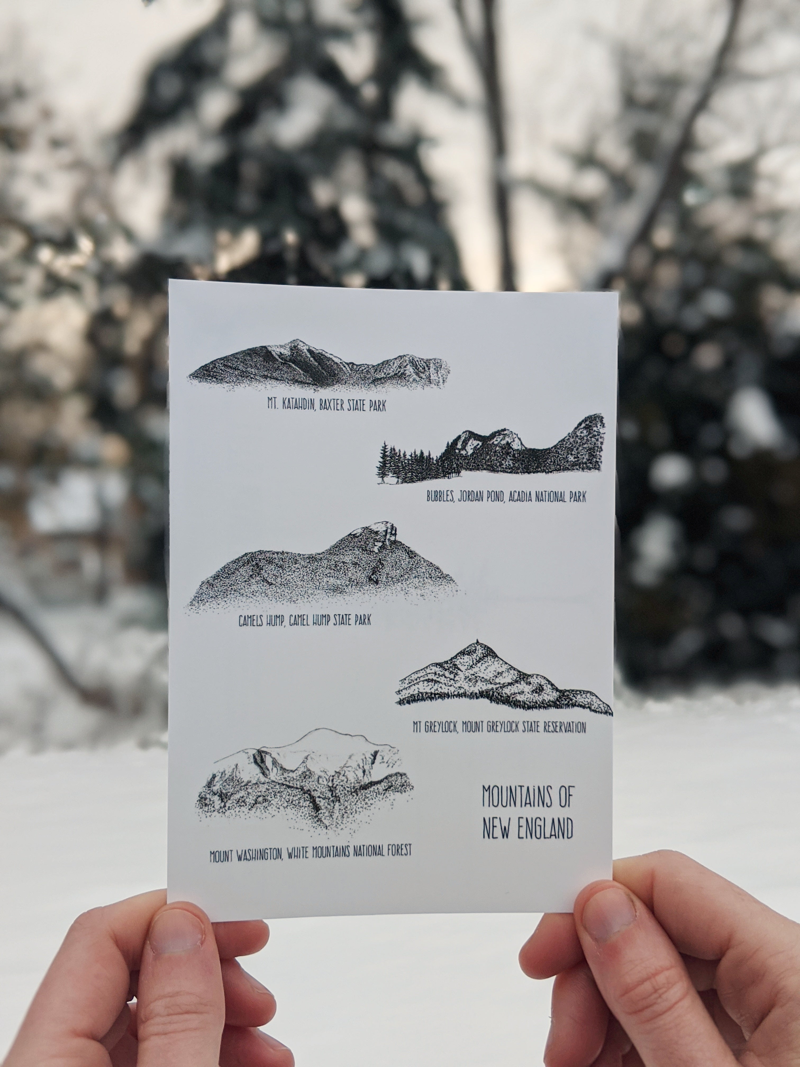 Mountains of New England Postcard