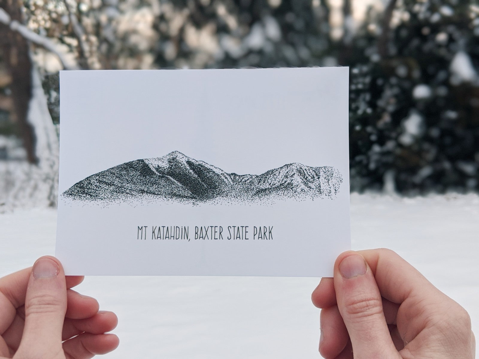 Mt. Katahdin Postcard