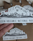 'Let's Adventure' Lassen Volcanic National Park Sticker