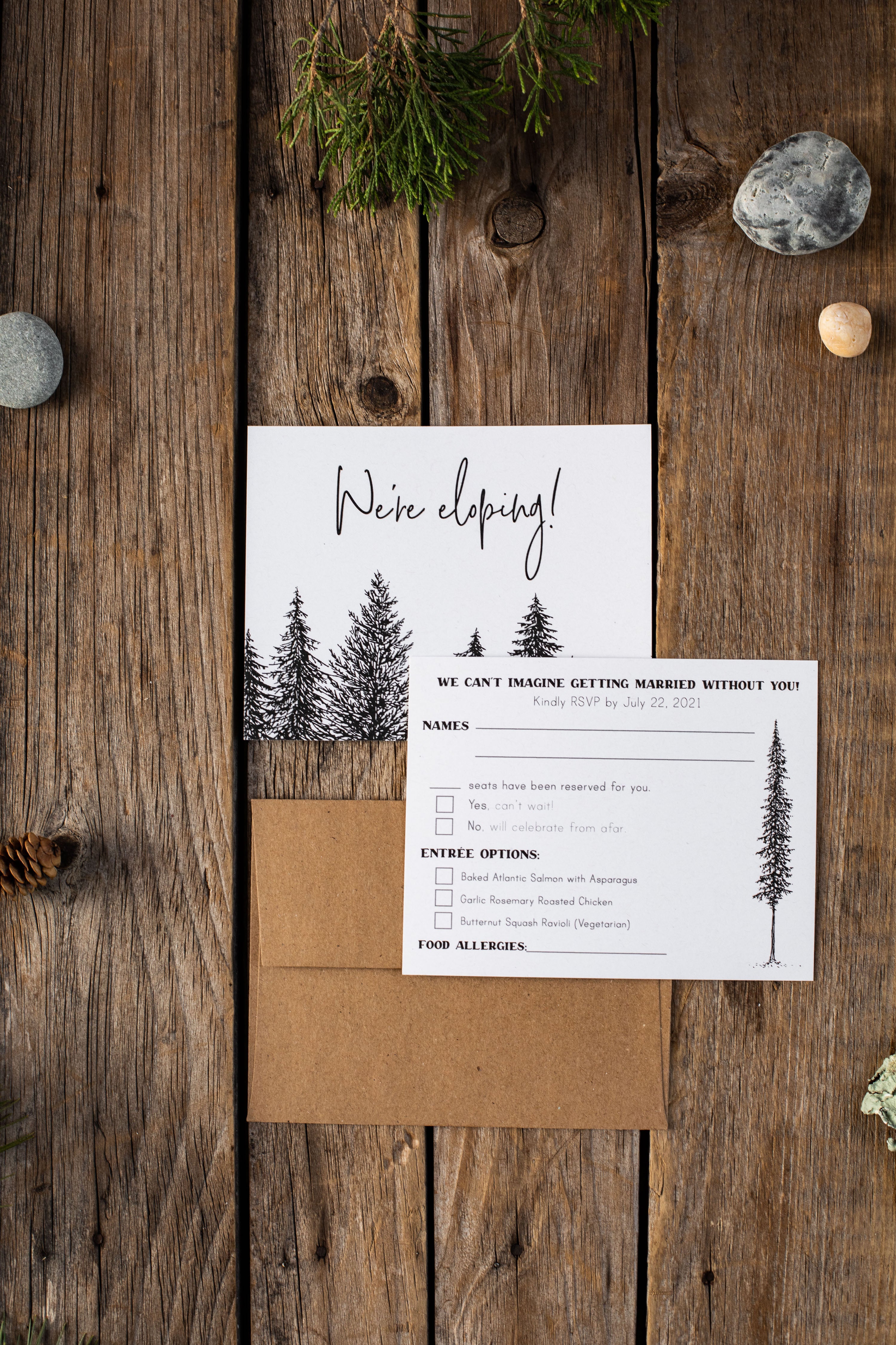 Acadia Wedding RSVP