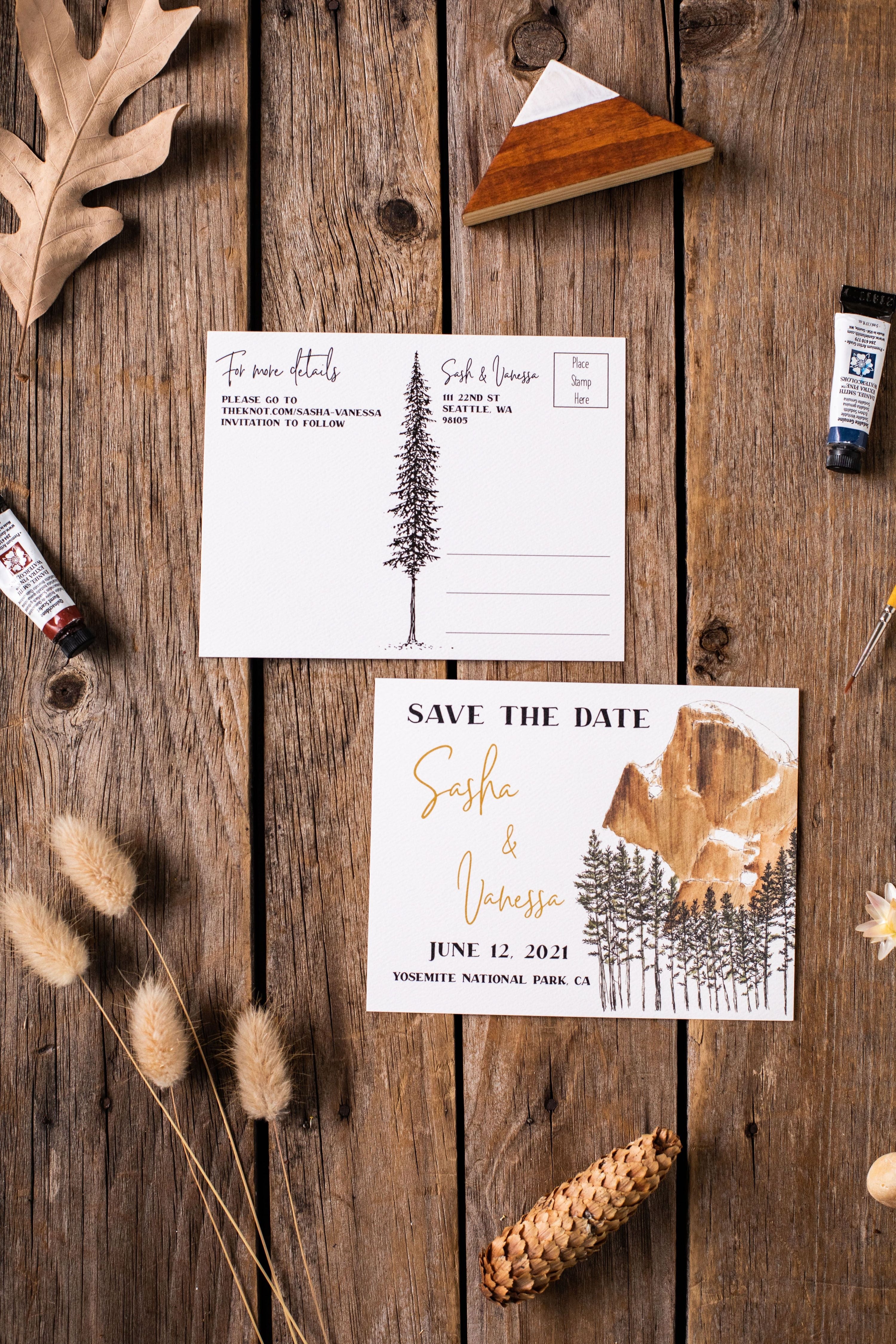 Yosemite Elopement Announcement