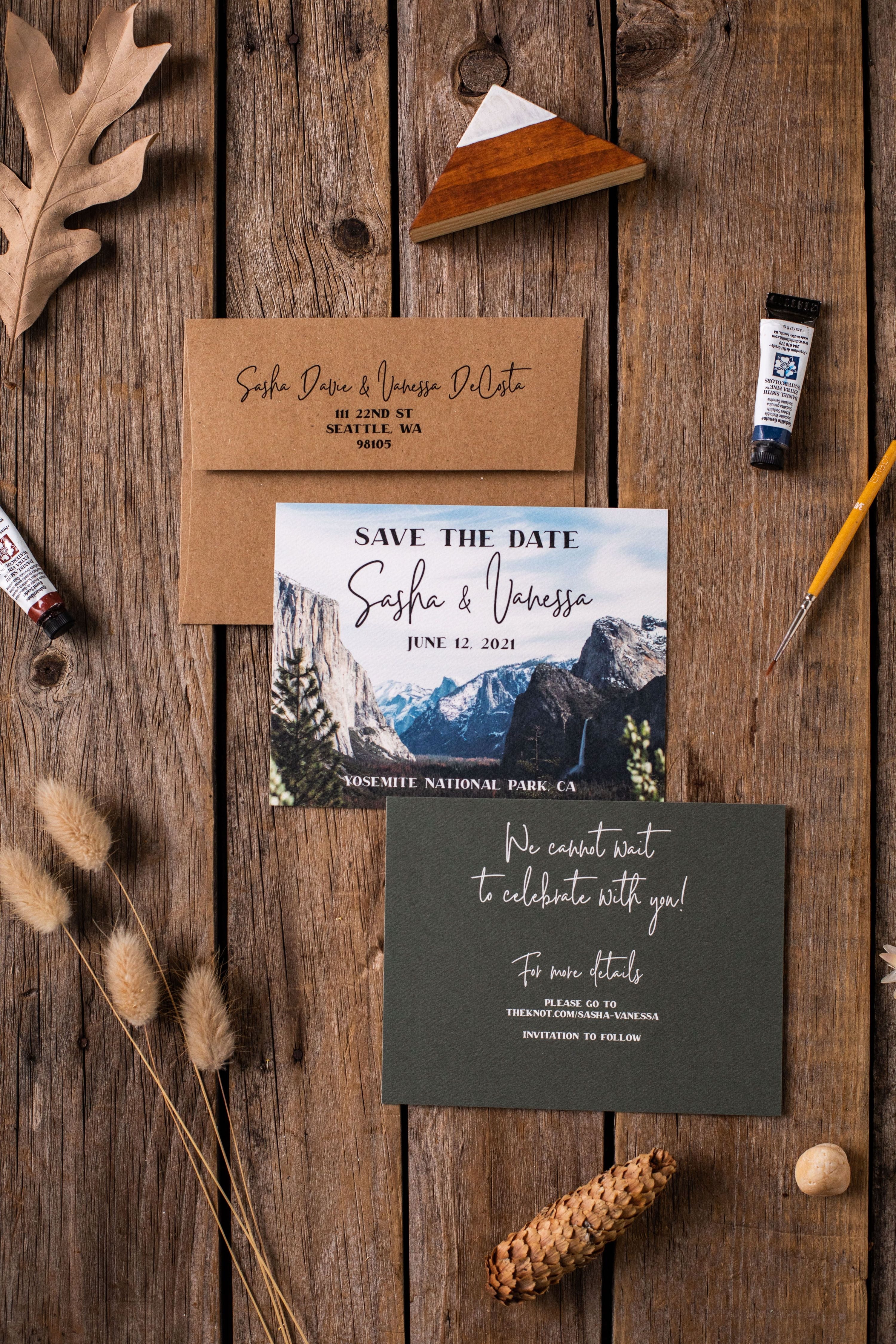 Elopement Announcement Personalized Photo