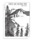 Cleetwood Cove, Crater Lake NPS Postcard