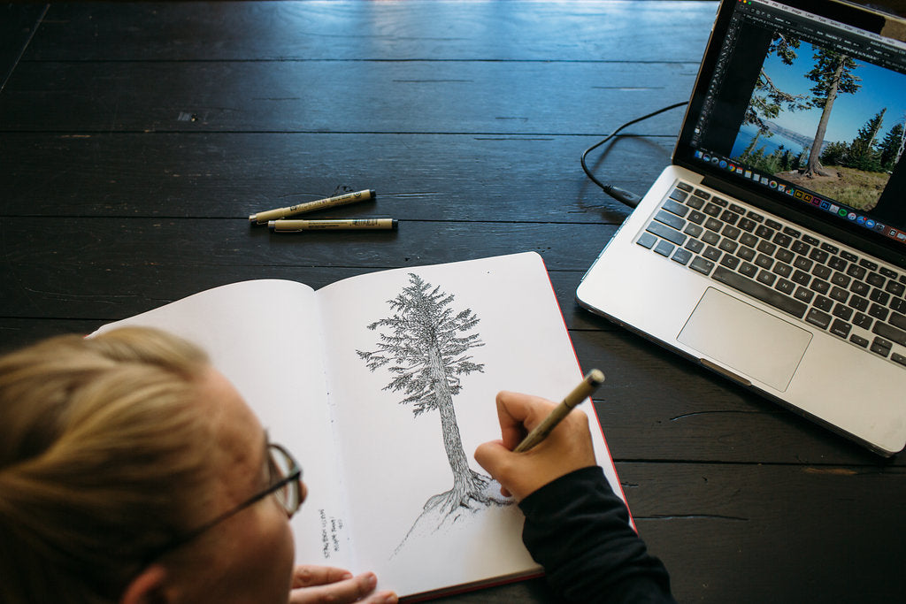 Mountain Hemlock Letterpress Card