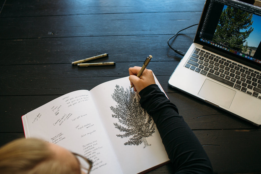 Whitebark Pine Letterpress Card