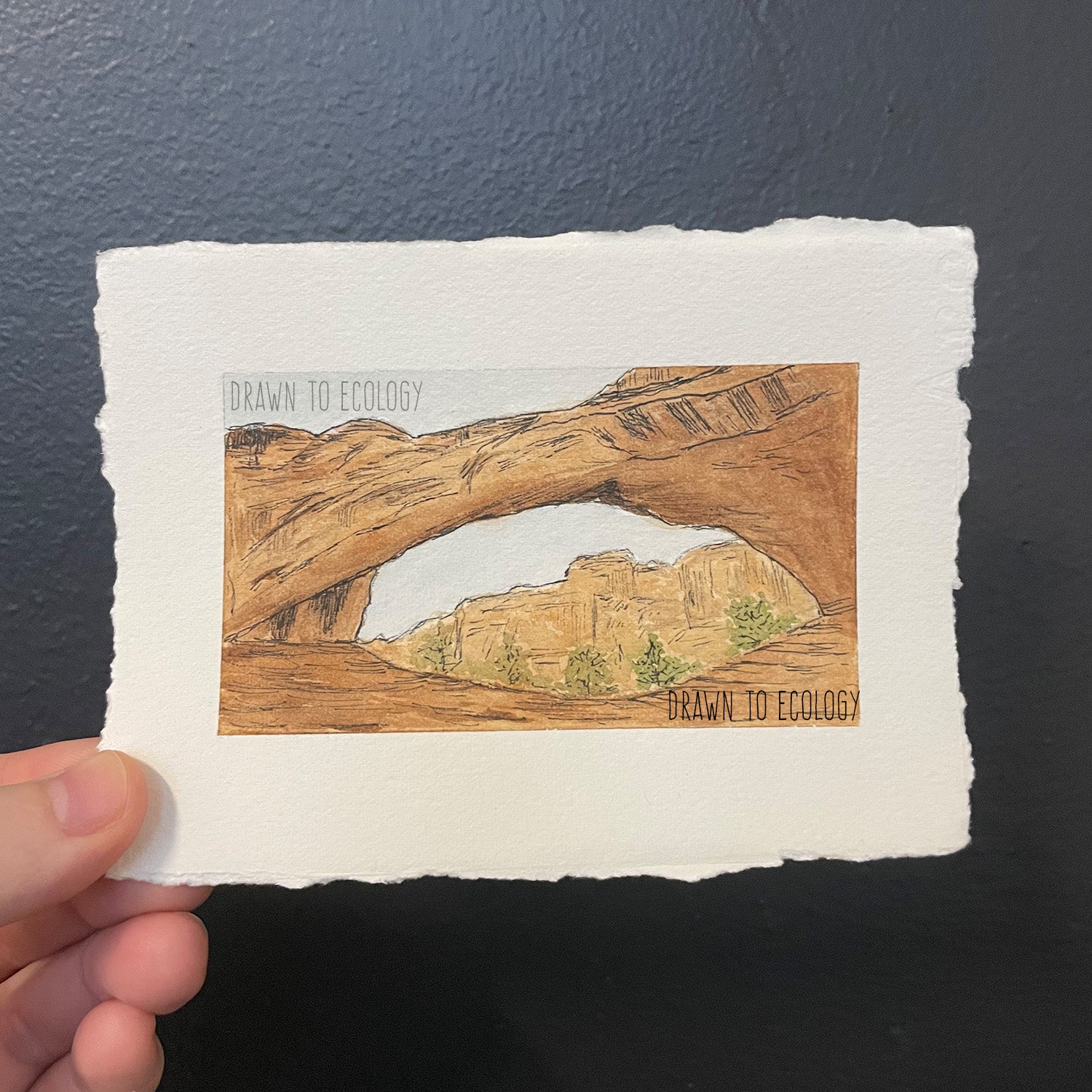 Capitol Reef National Park Mini Watercolor Original