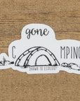Gone Camping Sticker