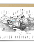 Glacier National Park Grinnell Point Letterpress Card