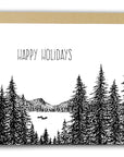 Happy Holidays Loon Letterpress Card