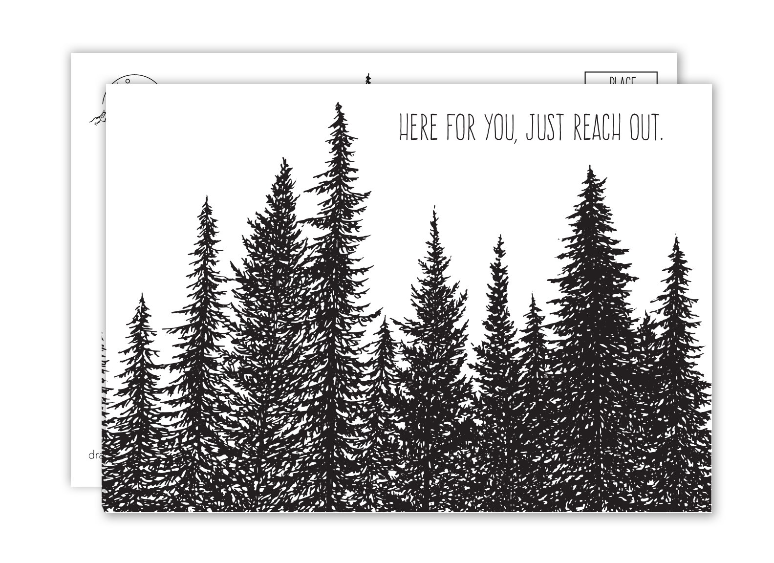 Here for You Postcard