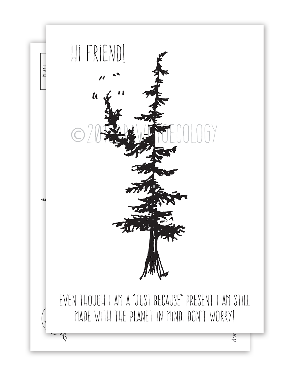 Hi Friend Postcard