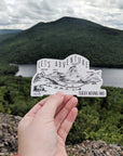Let's Adventure Hidden Lake Glacier National Park Sticker